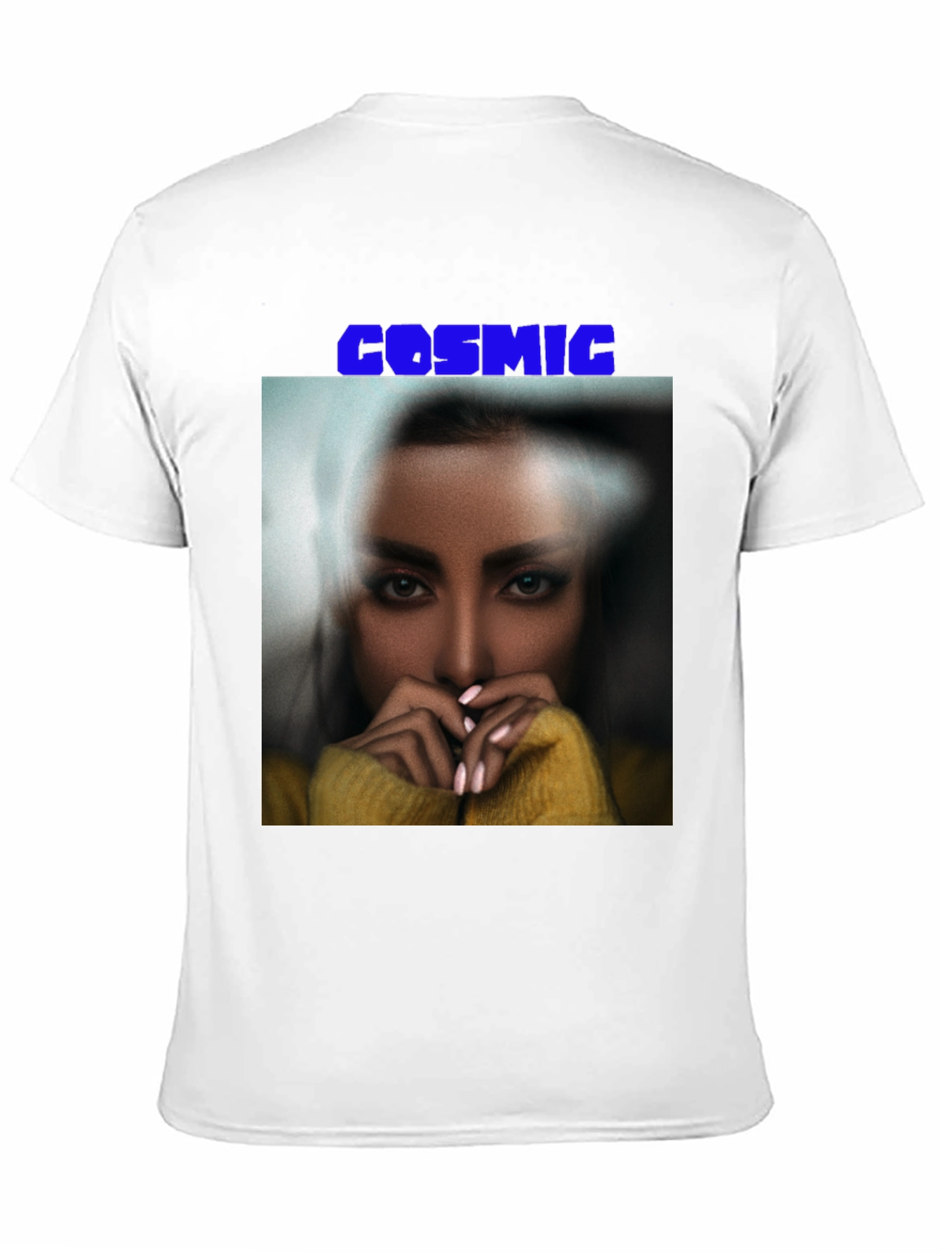 Cosmic Graphic Print Black T-Shirt