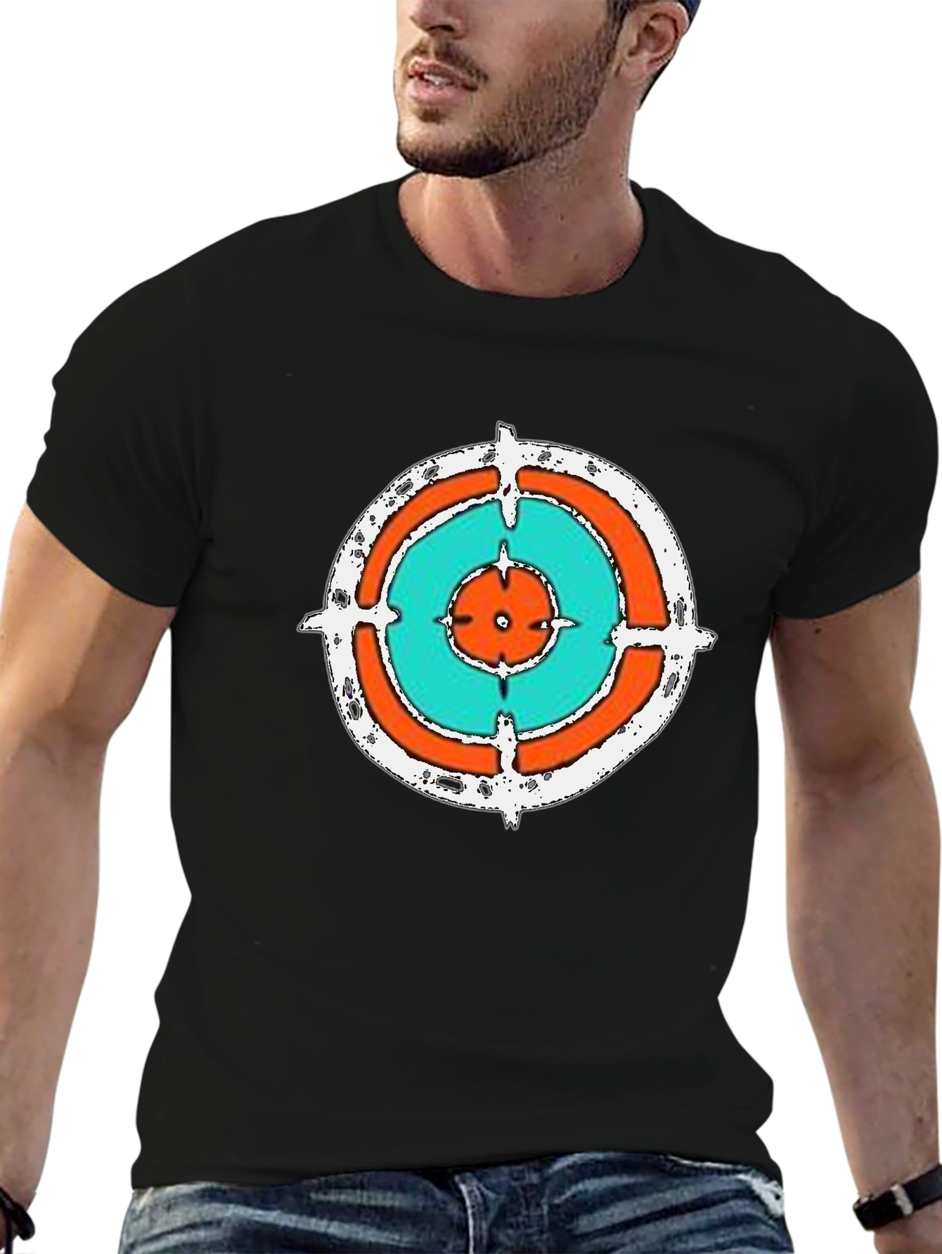 Target Graphic Print Black T-Shirt