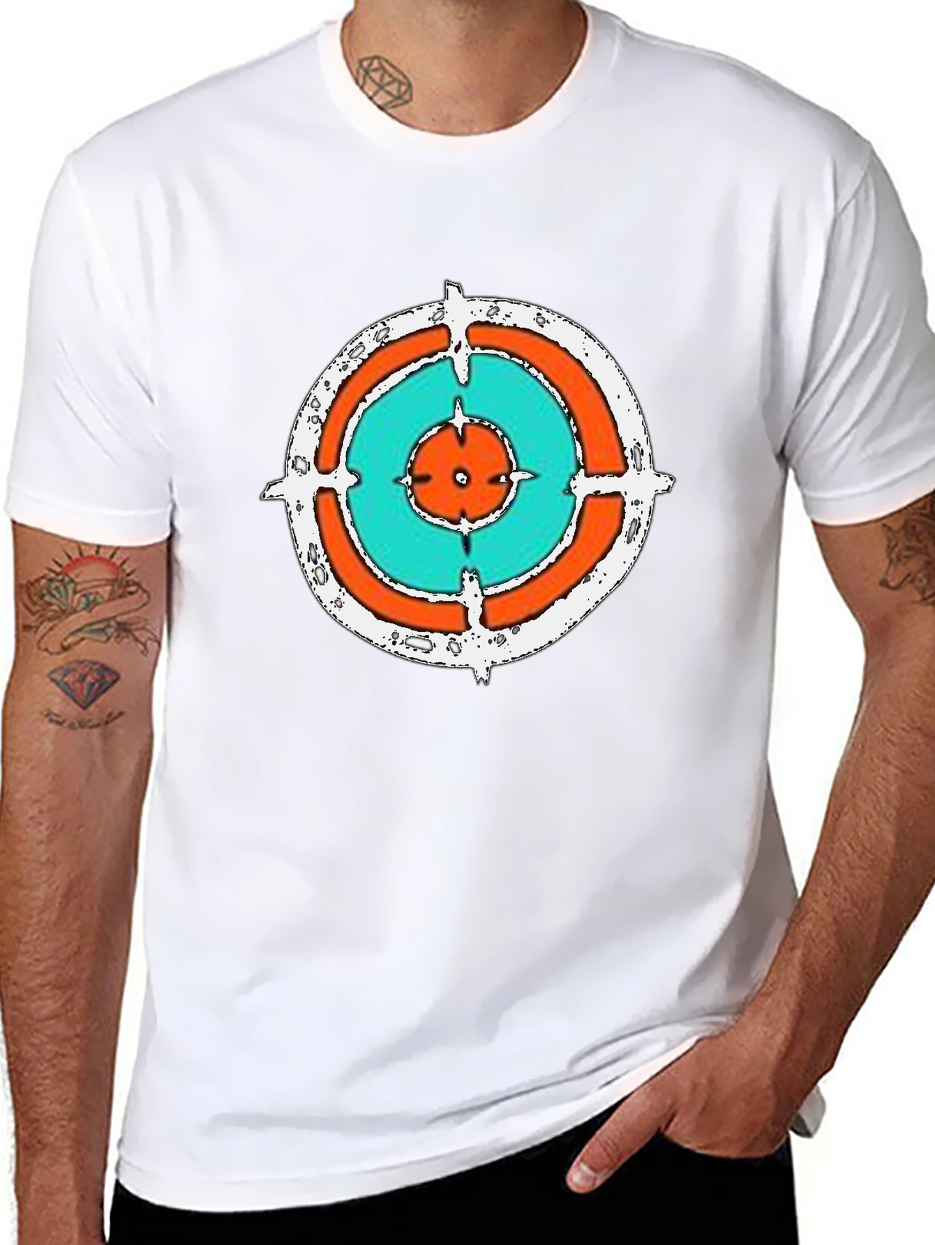 Target Graphic Print Black T-Shirt