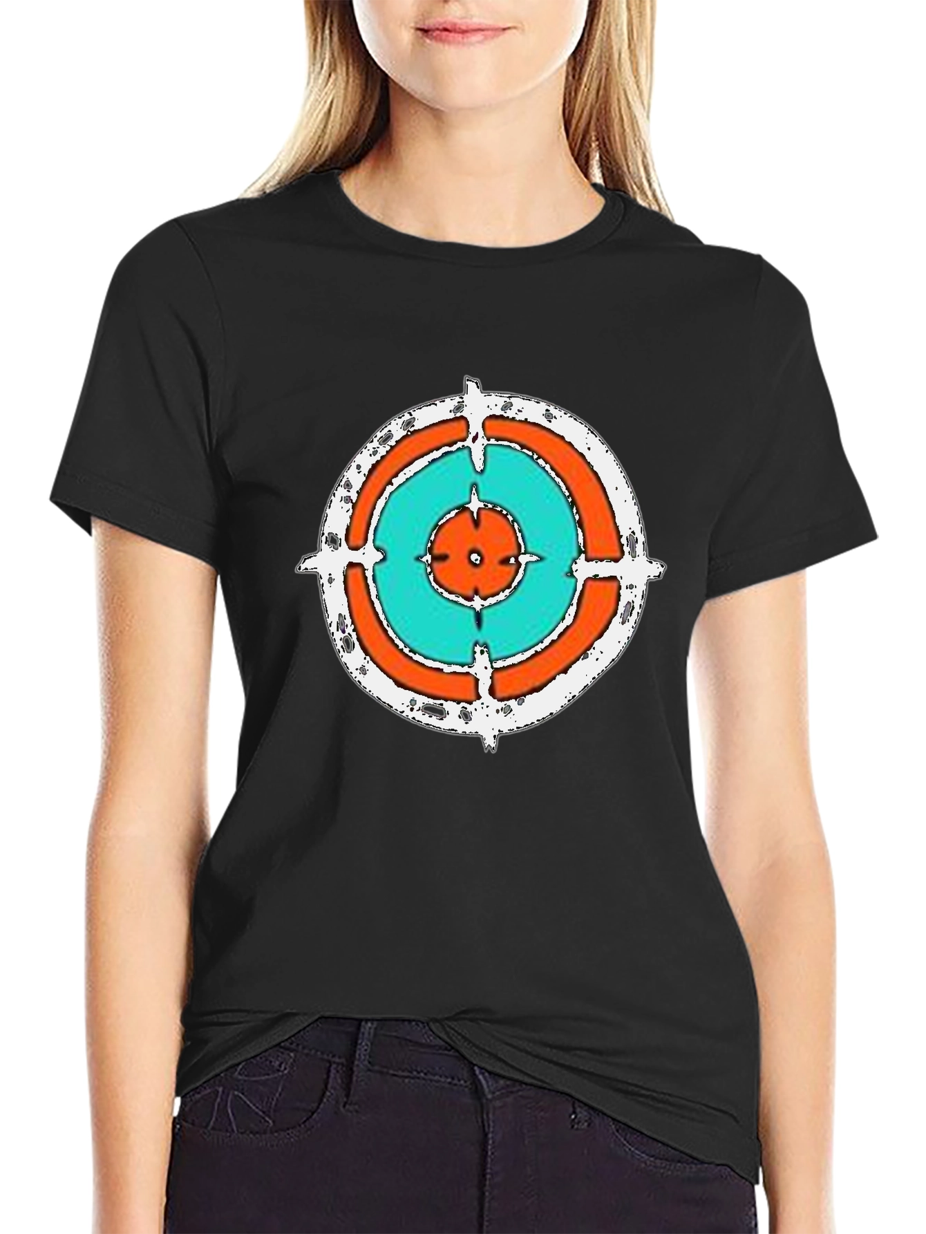 Target Graphic Print Black T-Shirt