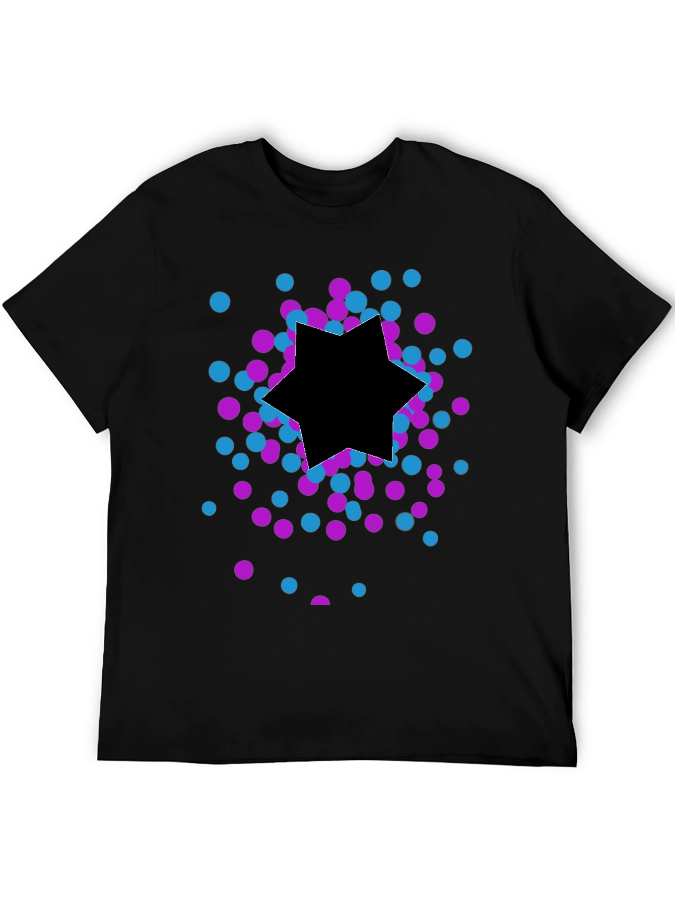 Modern Graphic Tee - Star Confetti Design