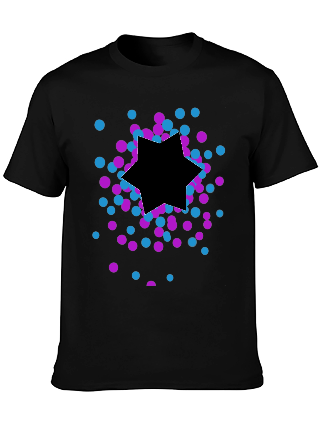 Modern Graphic Tee - Star Confetti Design