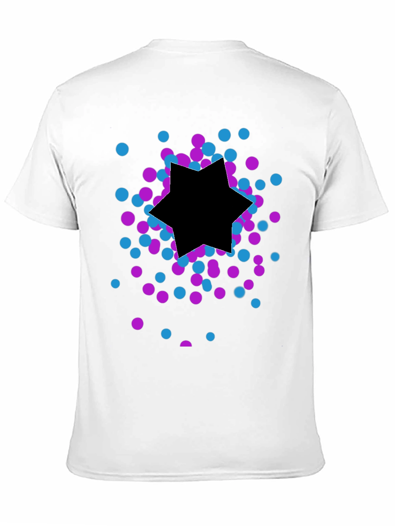 Modern Graphic Tee - Star Confetti Design
