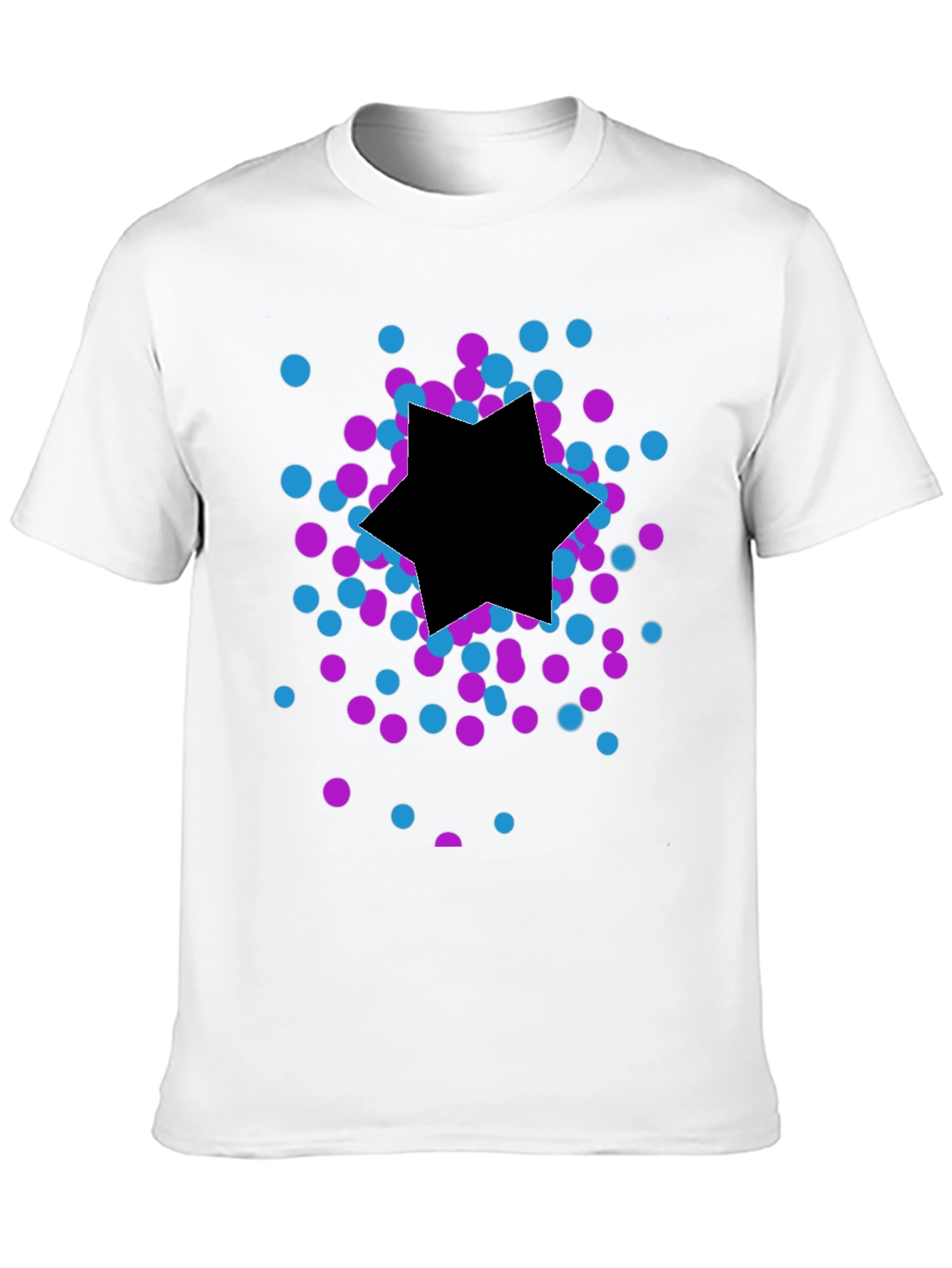 Modern Graphic Tee - Star Confetti Design