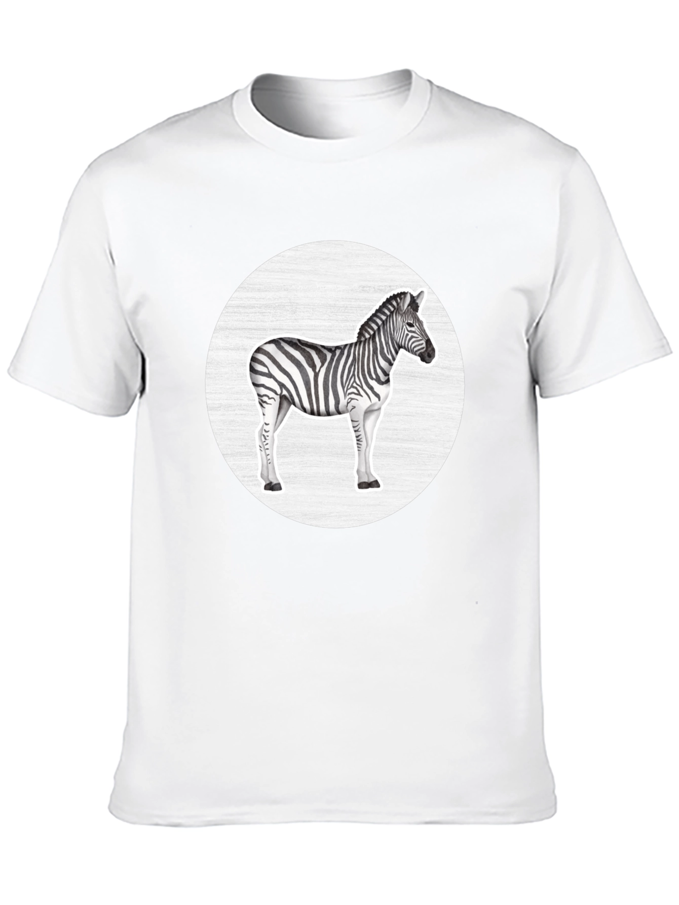 Zebra Graphic Tee - Black Casual T-Shirt