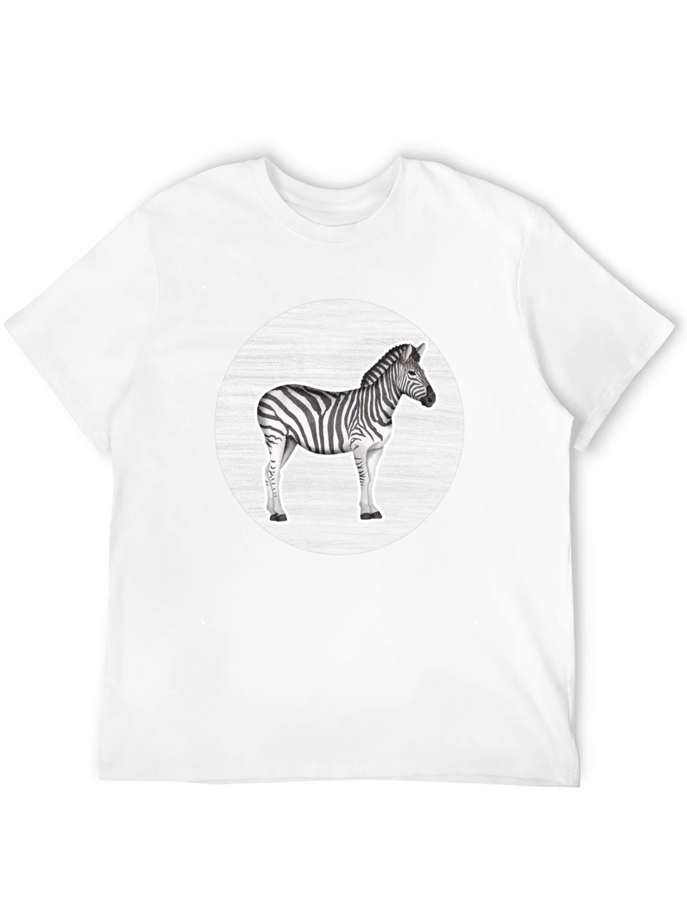 Zebra Graphic Tee - Black Casual T-Shirt
