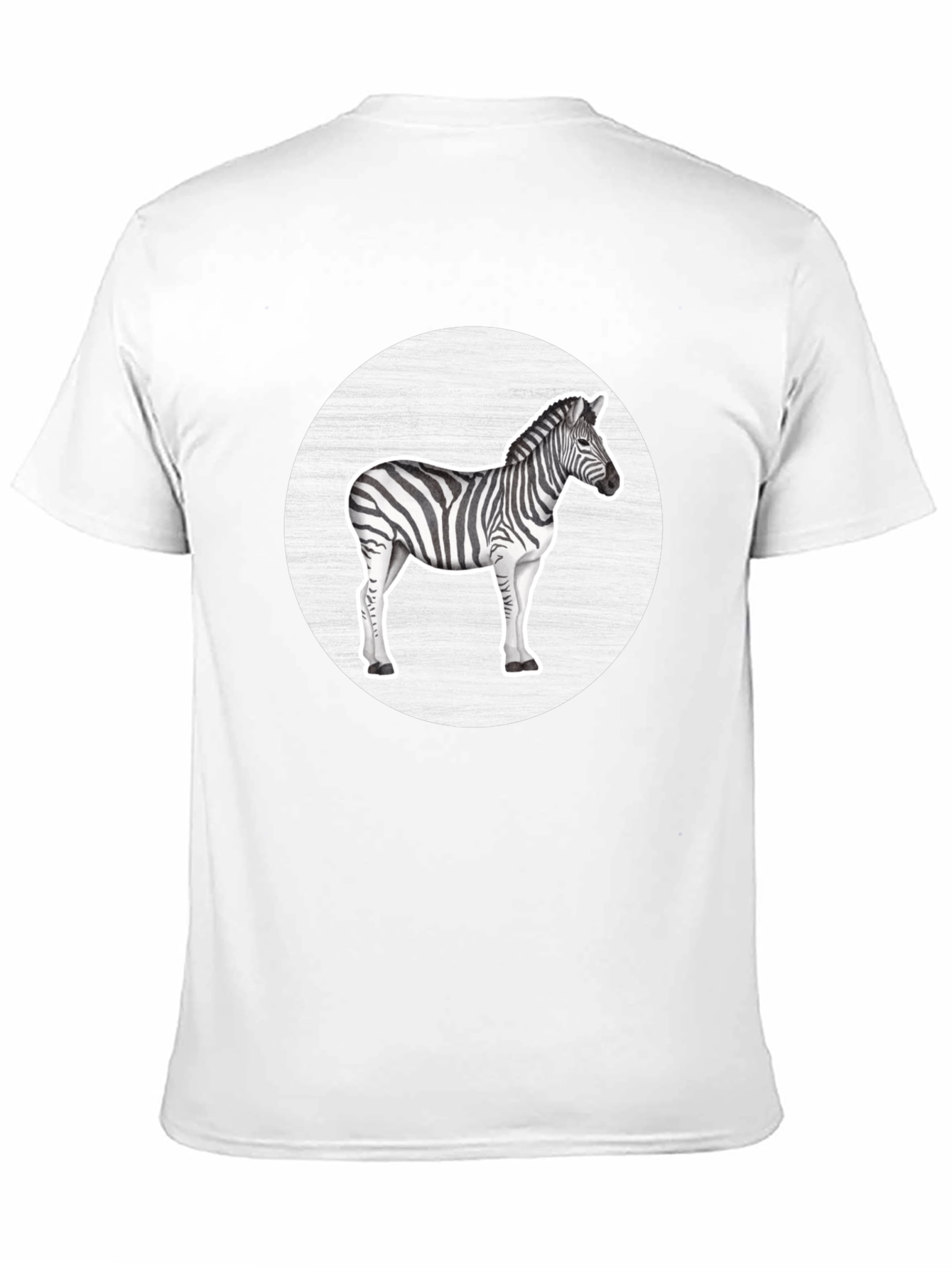 Zebra Graphic Tee - Black Casual T-Shirt