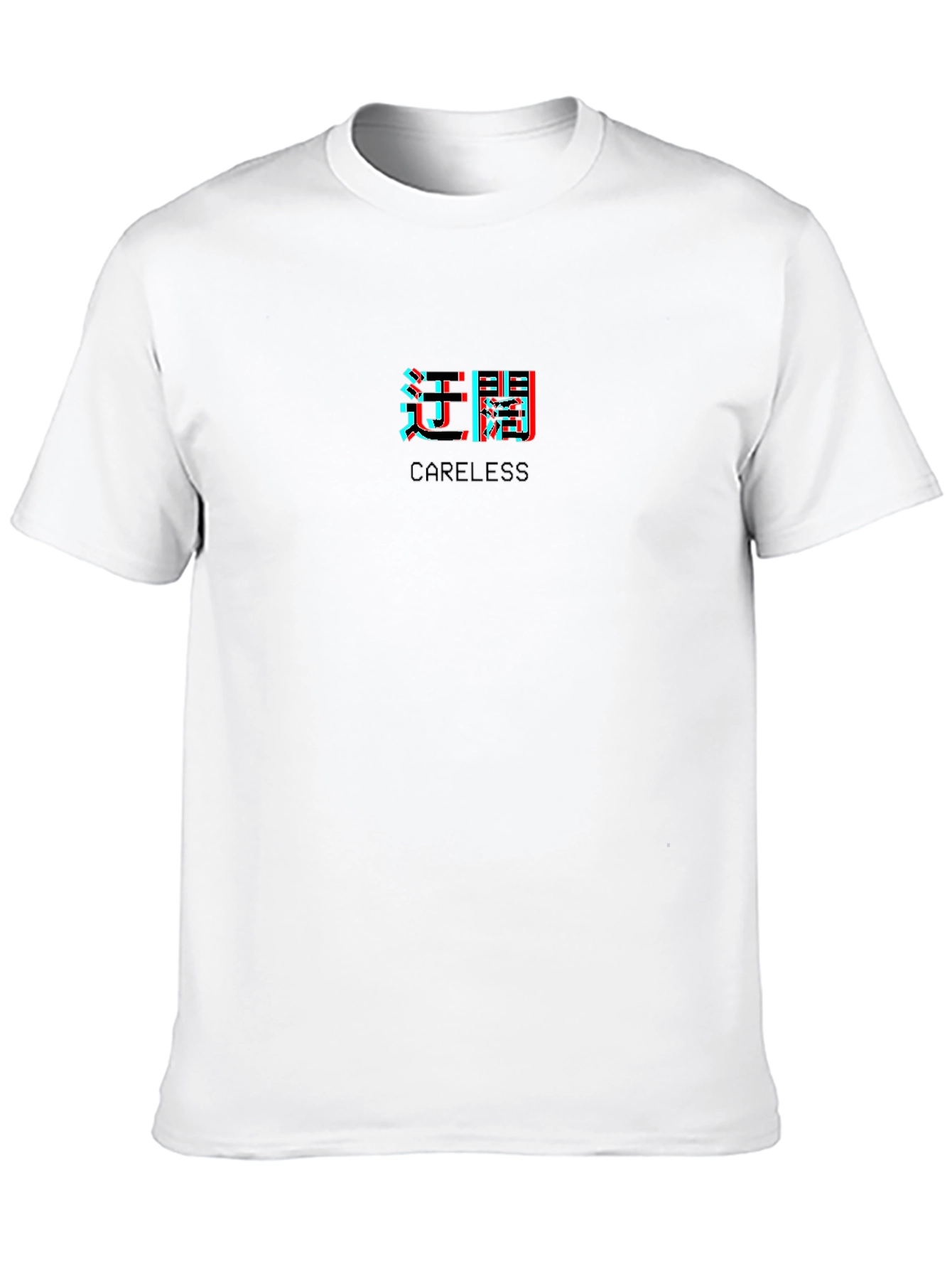 Careless Graphic Print Black T-Shirt