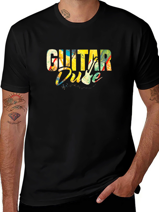 Guitar Dude Graphic Tee - Music Lover T-Shirt