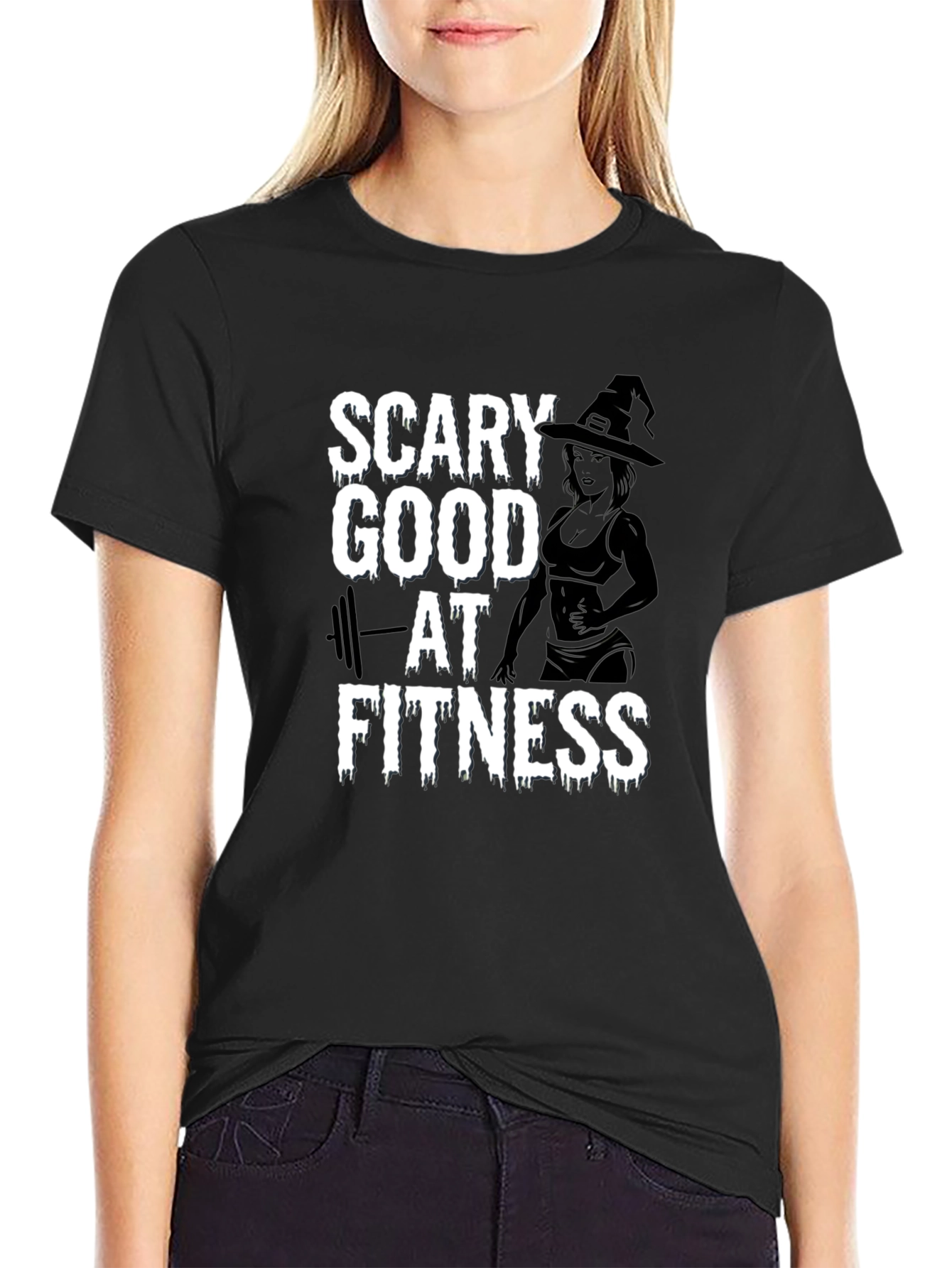 Scary Good at Fitness Halloween Workout Tee