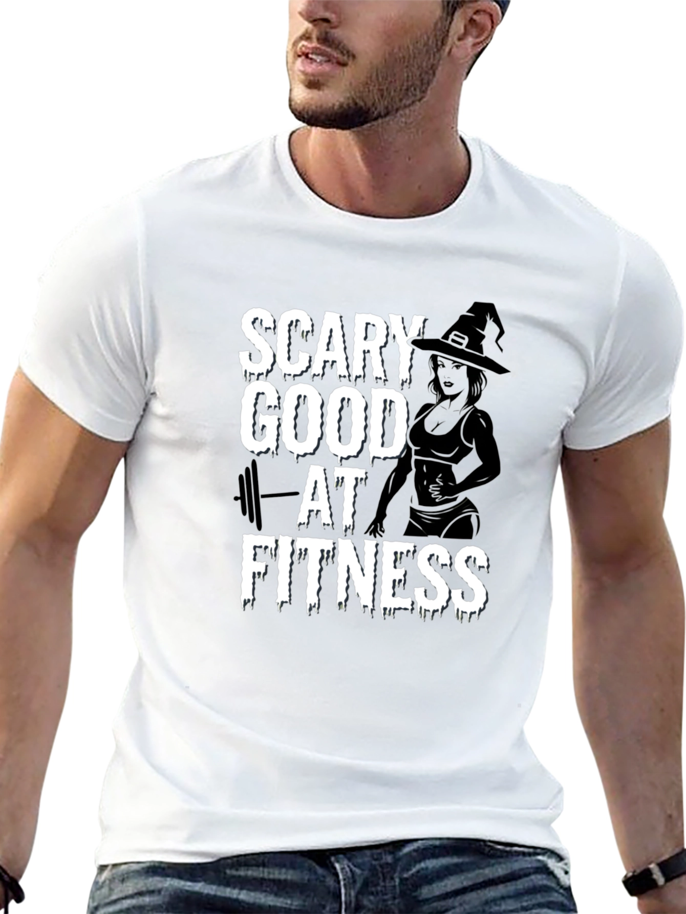 Scary Good at Fitness Halloween Workout Tee