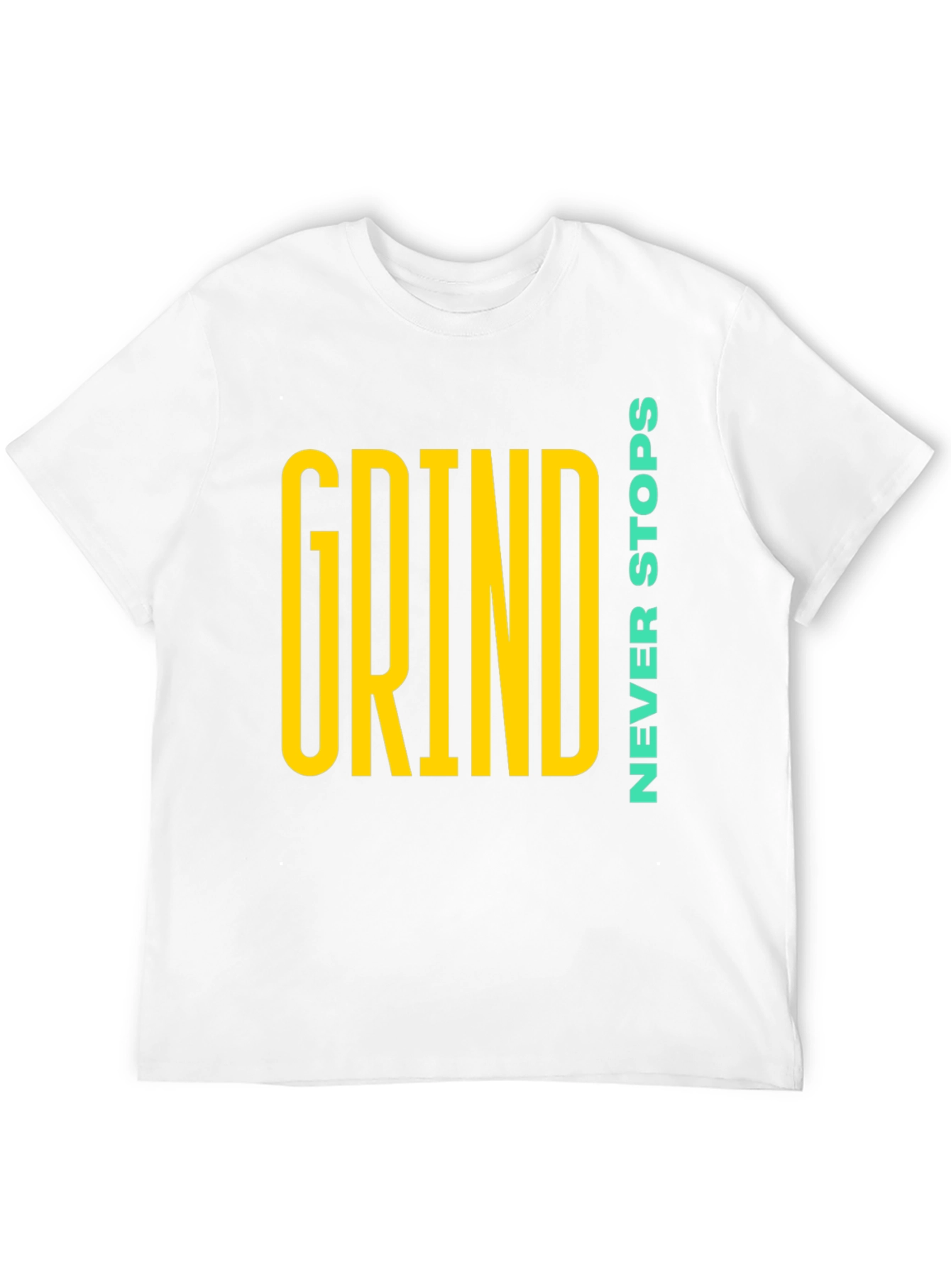 Grind Never Stops Black Graphic T-Shirt