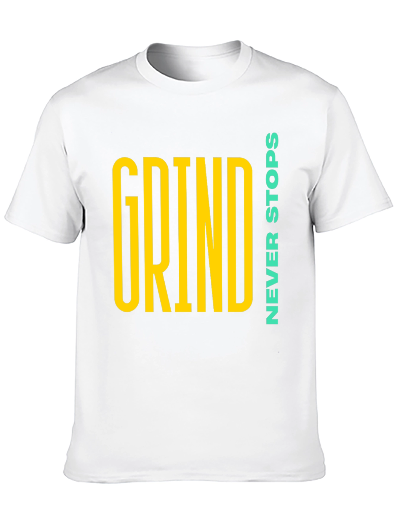 Grind Never Stops Black Graphic T-Shirt