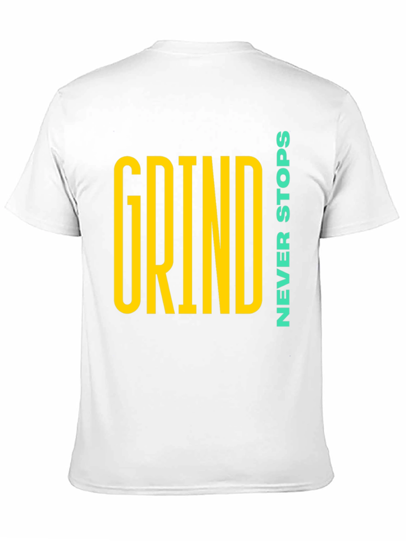 Grind Never Stops Black Graphic T-Shirt