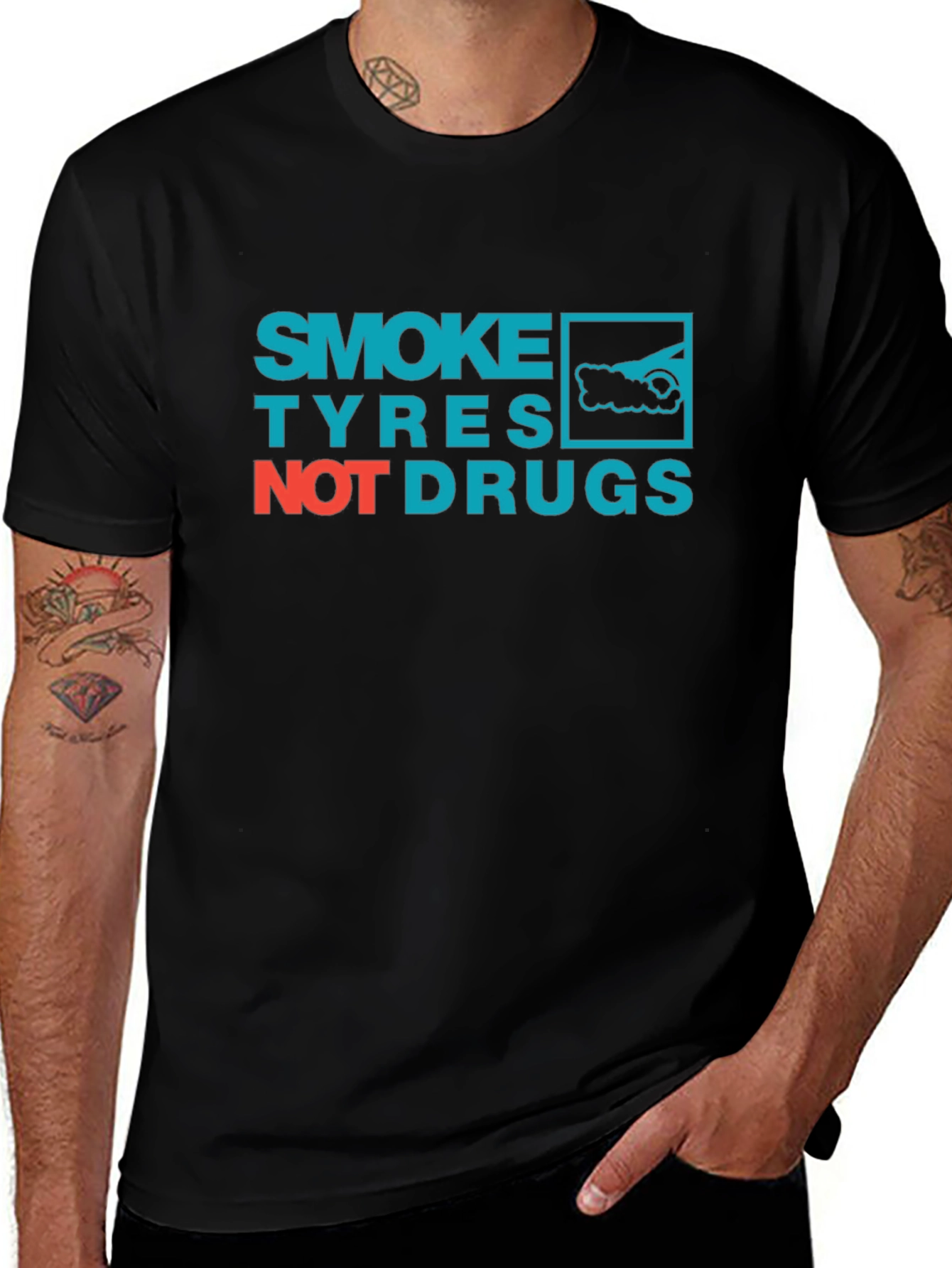 Smoke Tyres Not Drugs T-Shirt