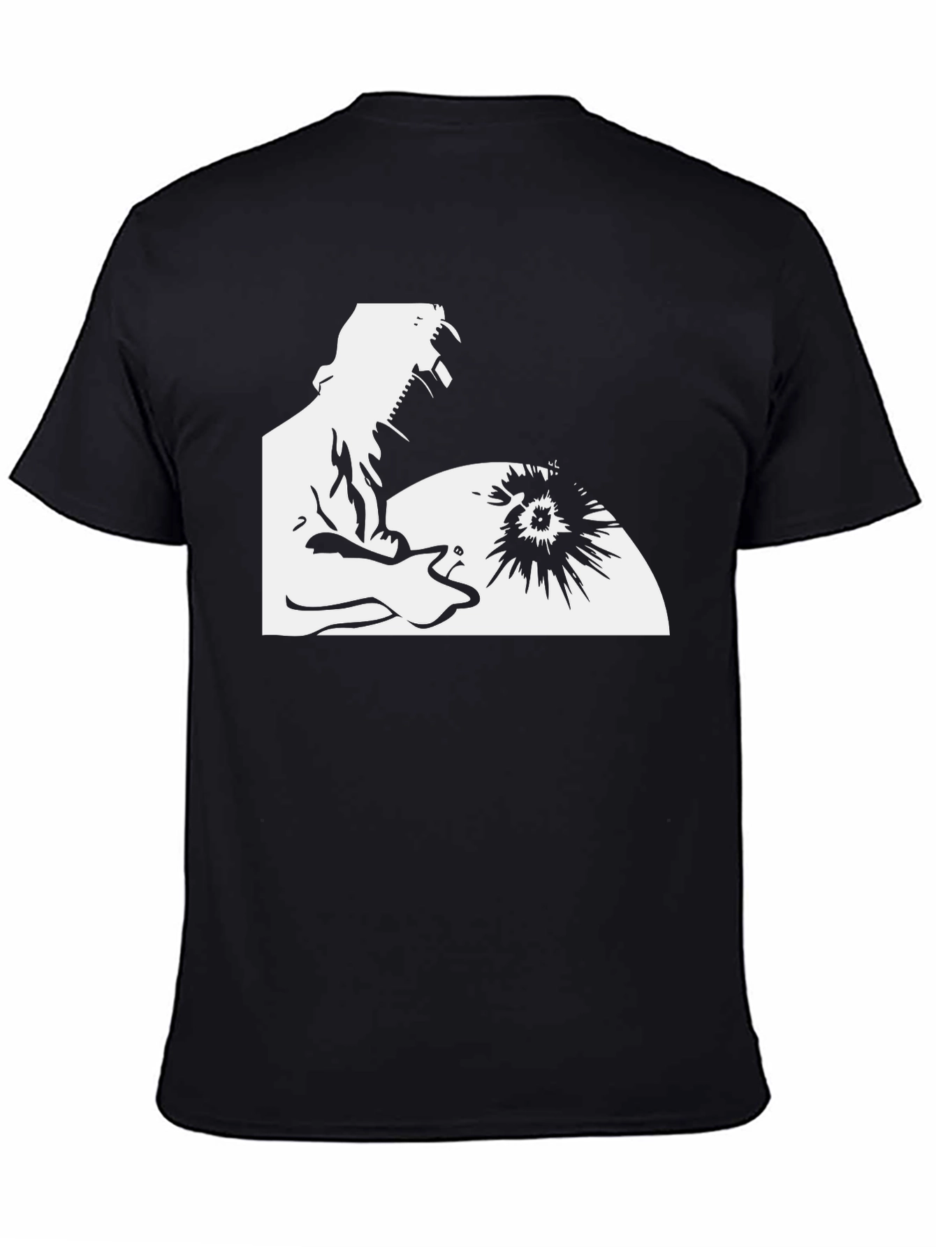 Welder Graphic Black T-Shirt