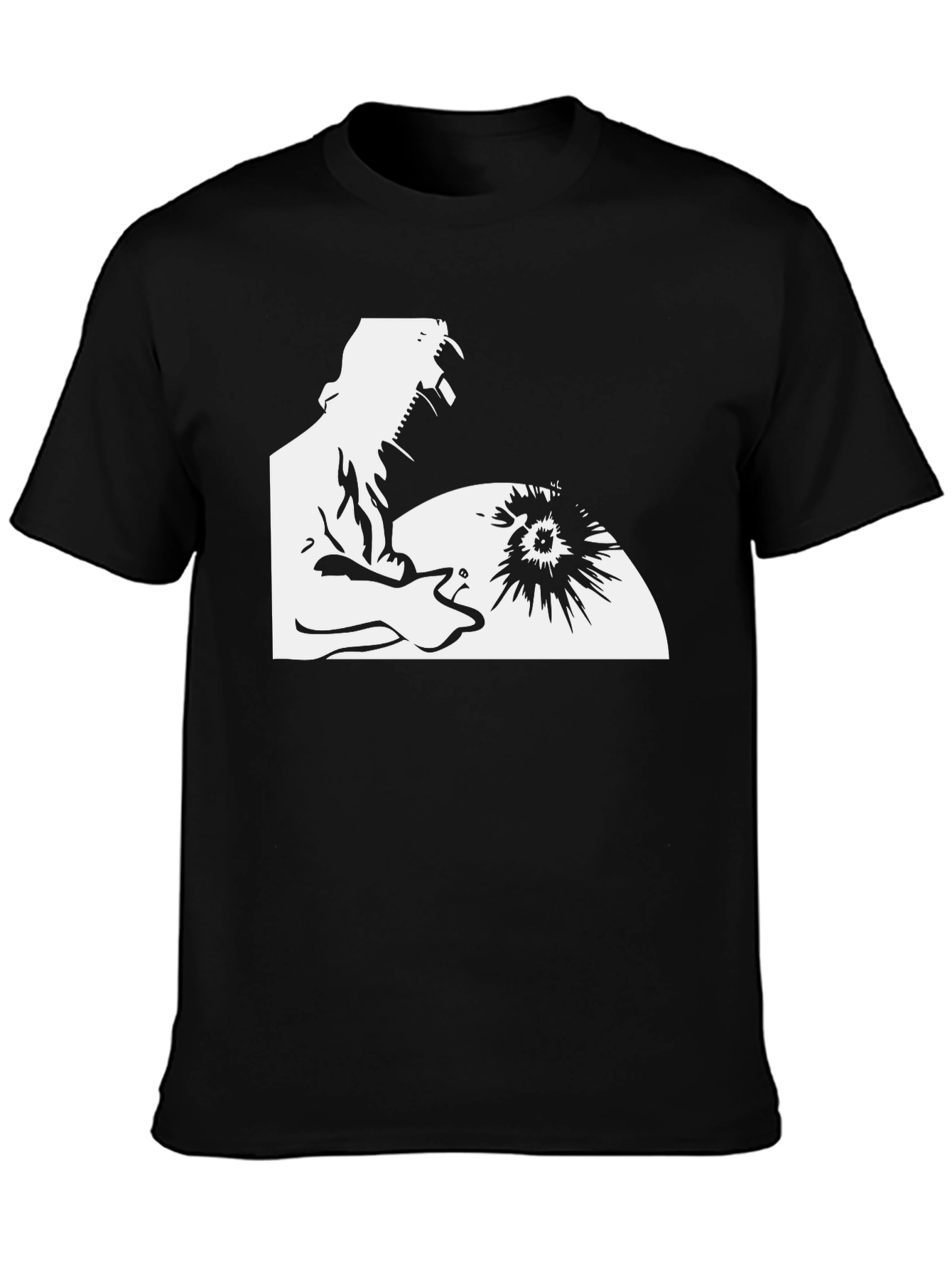 Welder Graphic Black T-Shirt