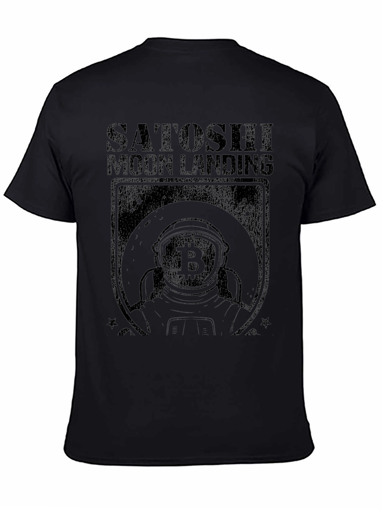 Satoshi Moon Landing Bitcoin Graphic Tee