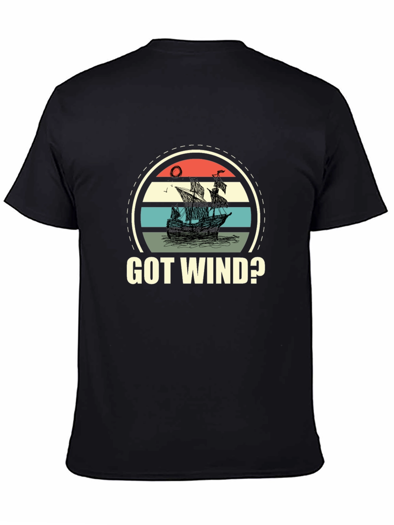 Got Wind? Ship Graphic Tee - Black