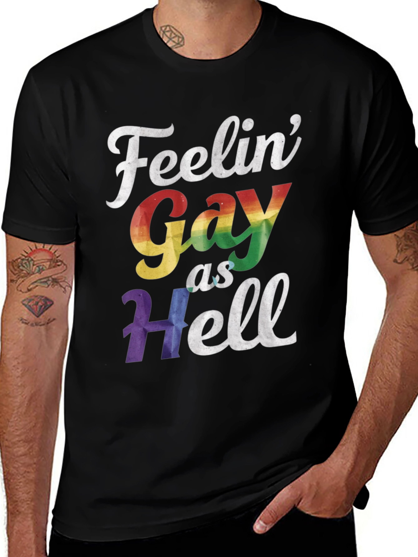 Feelin Gay As Hell Graphic Tee