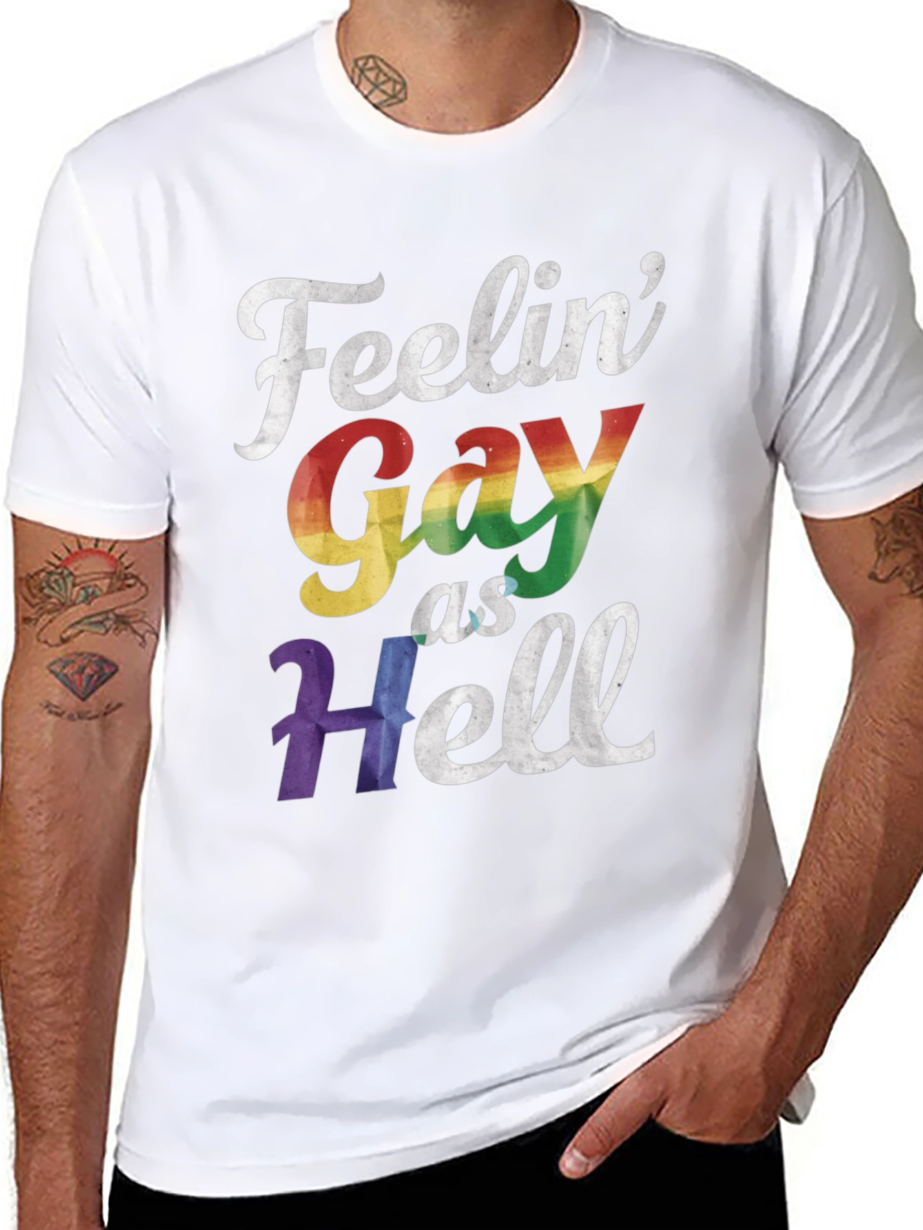 Feelin Gay As Hell Graphic Tee