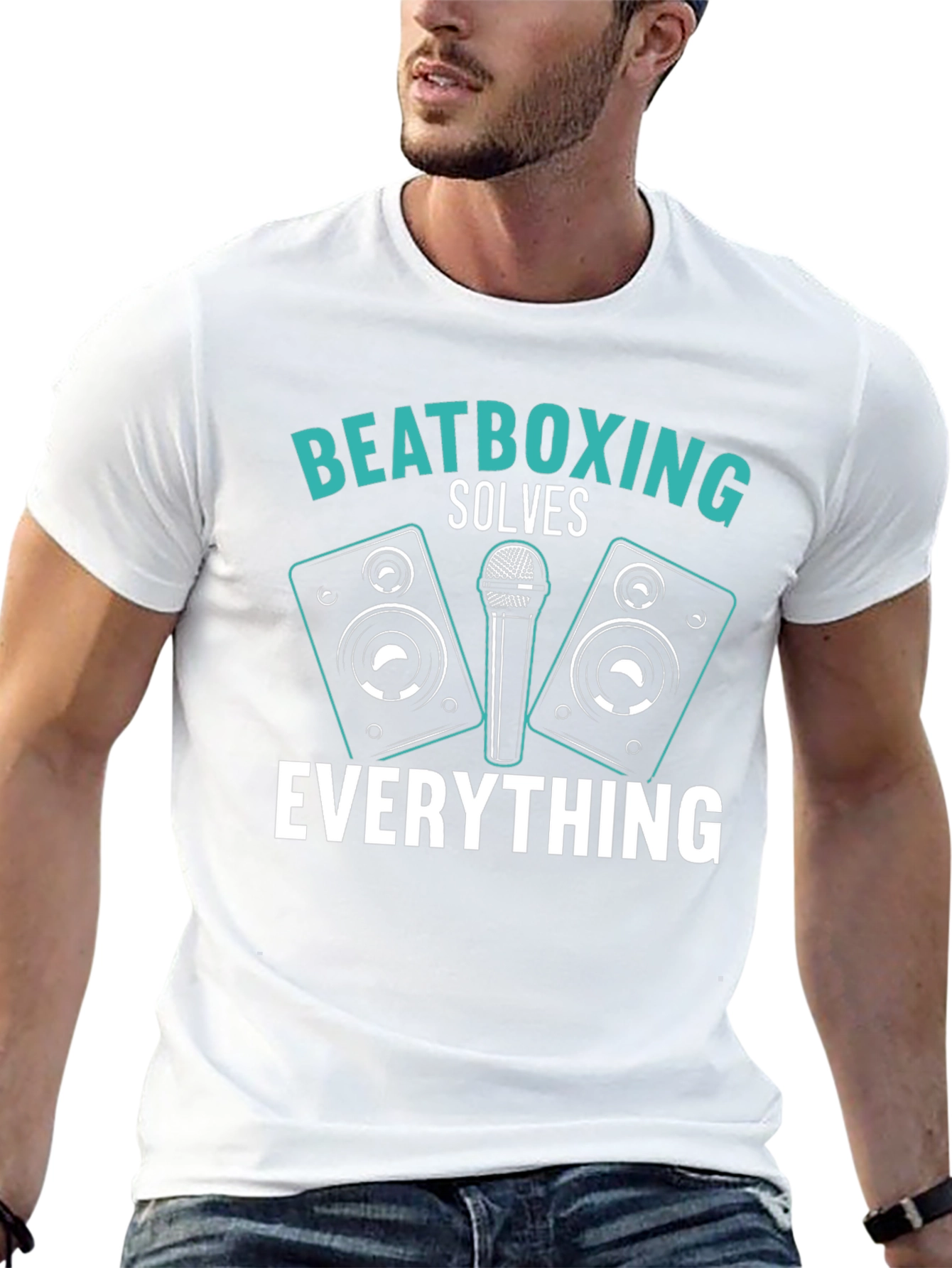 Beatboxing Solves Everything Black T-Shirt