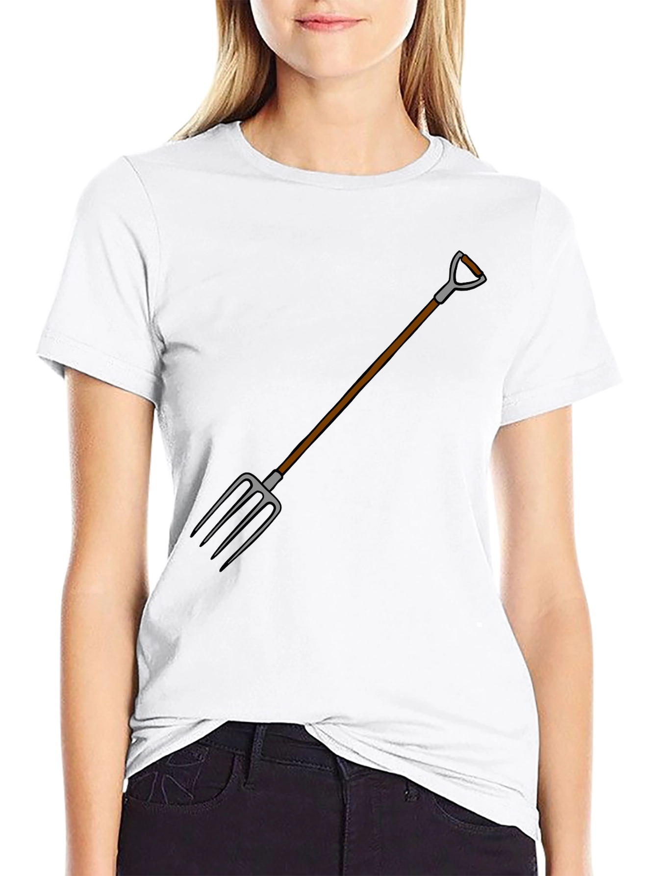 Novelty Pitchfork Graphic T-Shirt