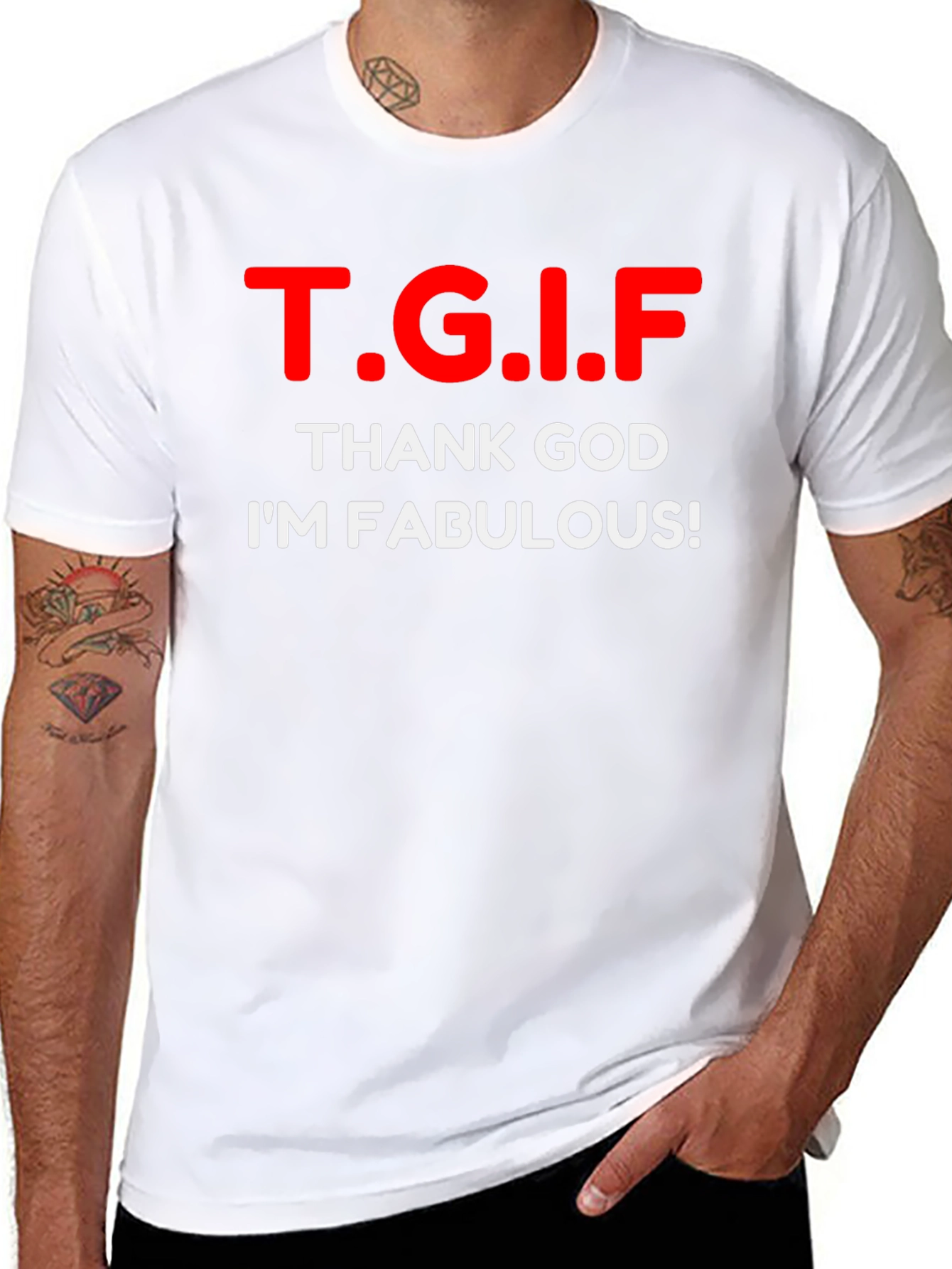 TGIF Fabulous Graphic T-Shirt - Black