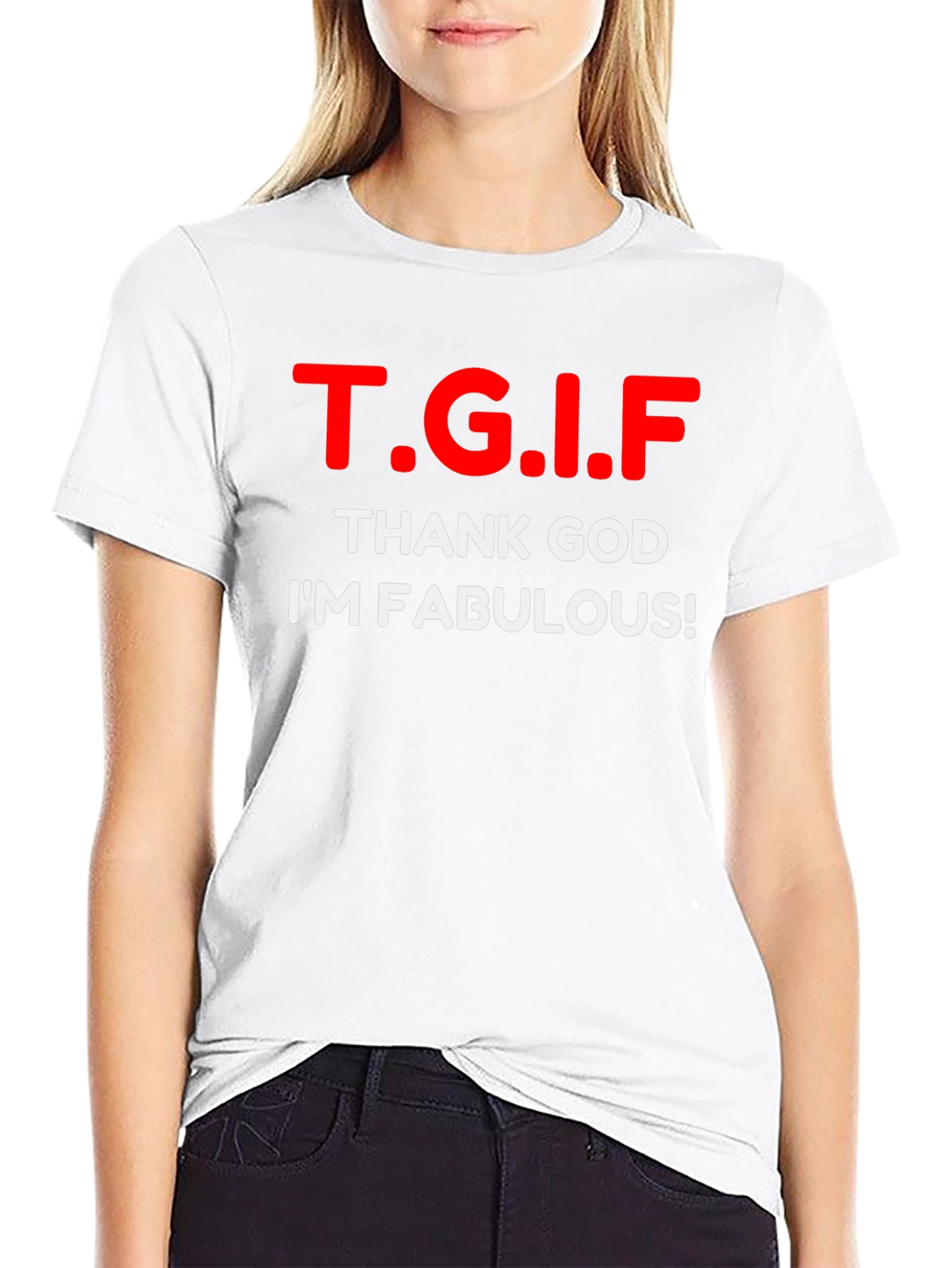 TGIF Fabulous Graphic T-Shirt - Black