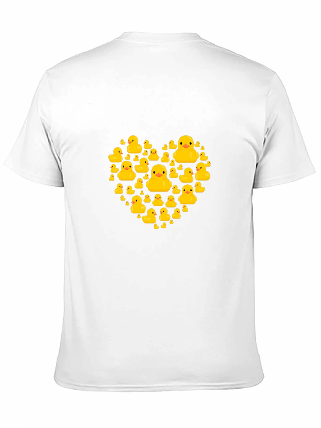 Rubber Duck Heart Graphic Tee - Black Cotton T-Shirt