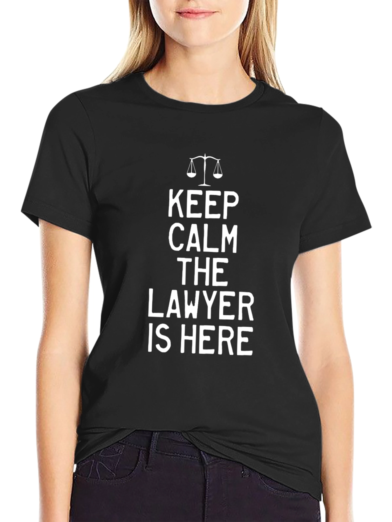 Keep Calm Lawyer T-Shirt - Novelty Attorney Gift