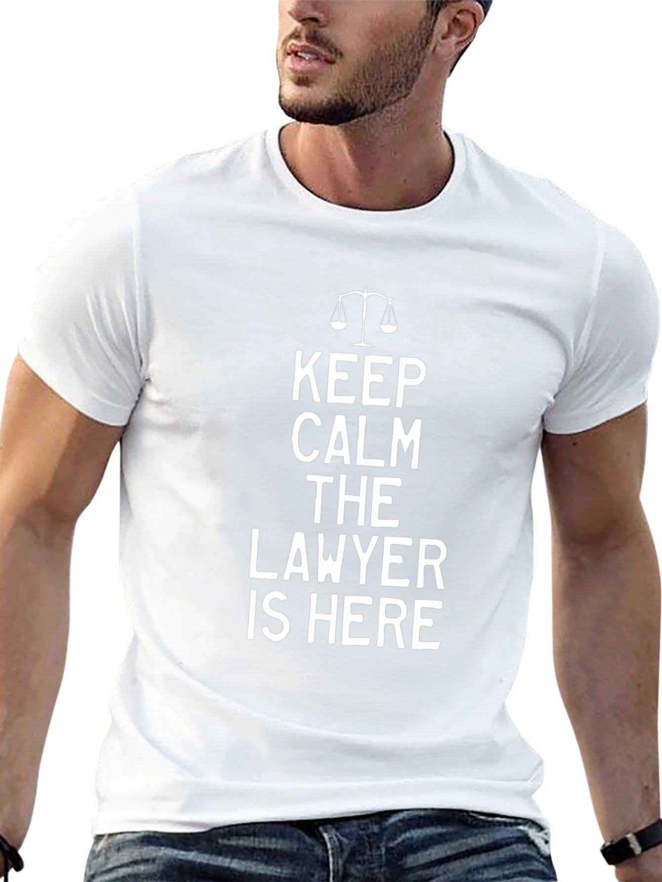 Keep Calm Lawyer T-Shirt - Novelty Attorney Gift