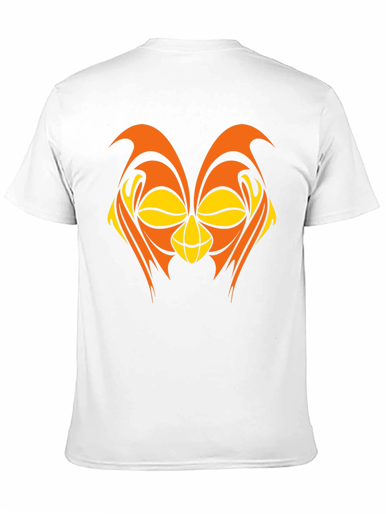 Abstract Owl Graphic Black T-Shirt