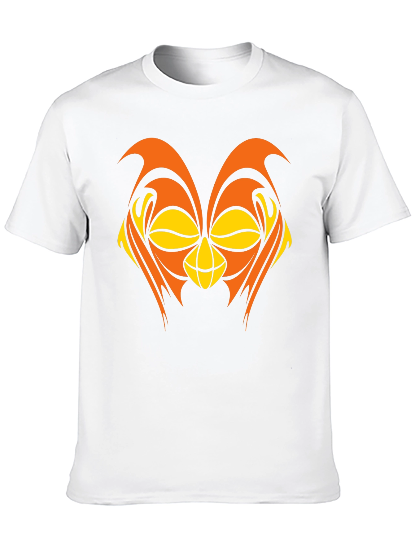 Abstract Owl Graphic Black T-Shirt