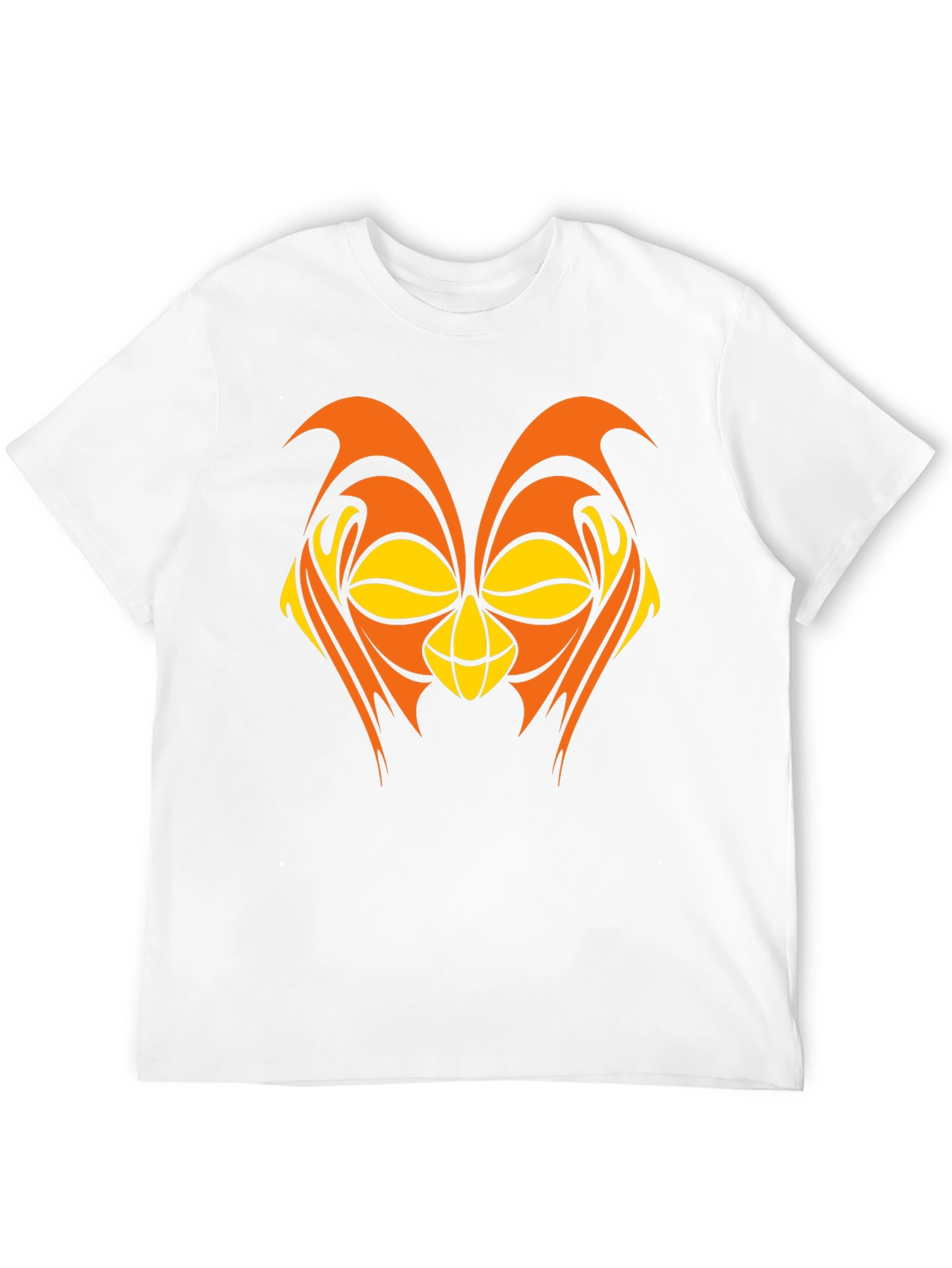 Abstract Owl Graphic Black T-Shirt