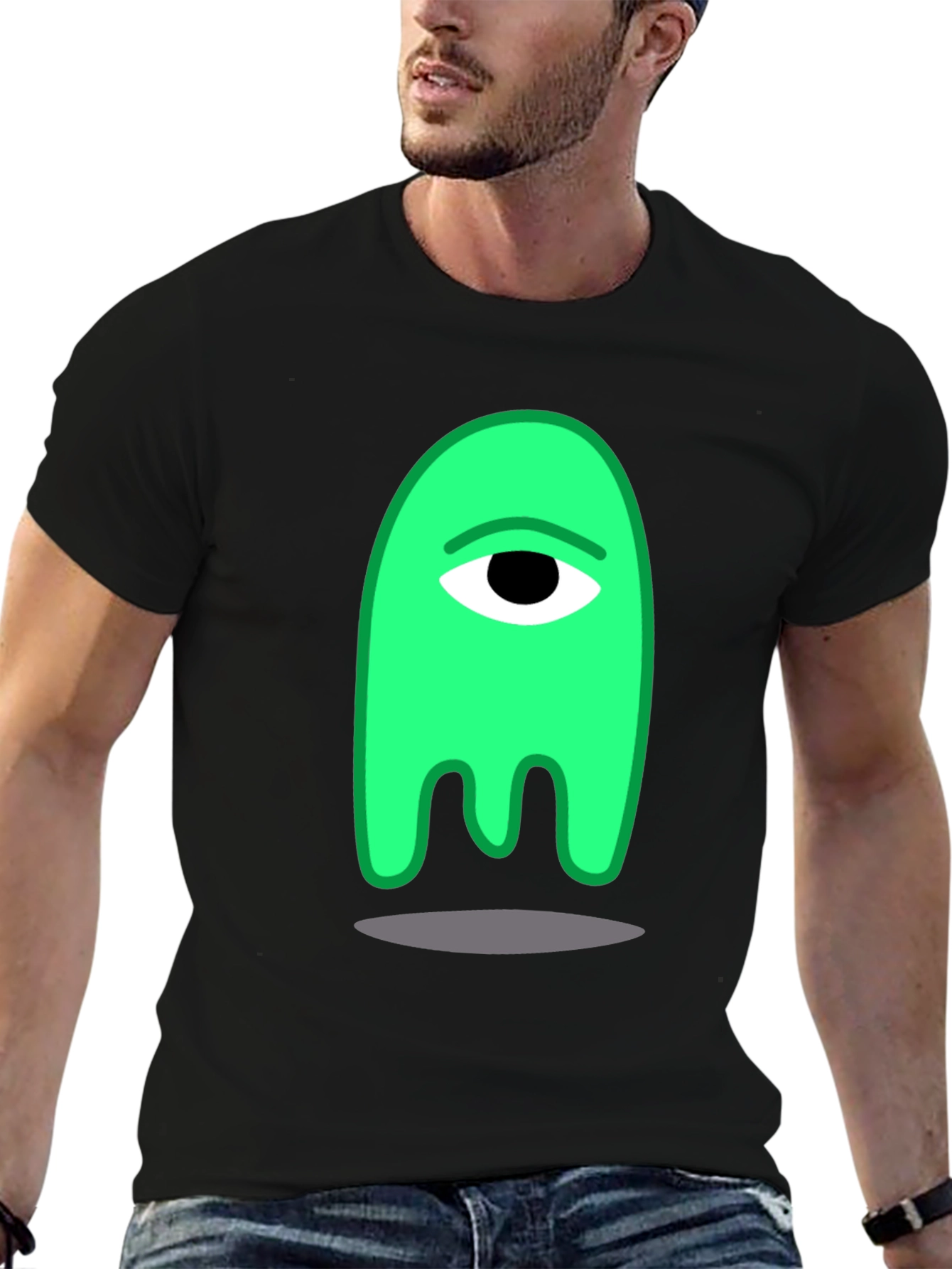 One-Eyed Green Monster Graphic Tee