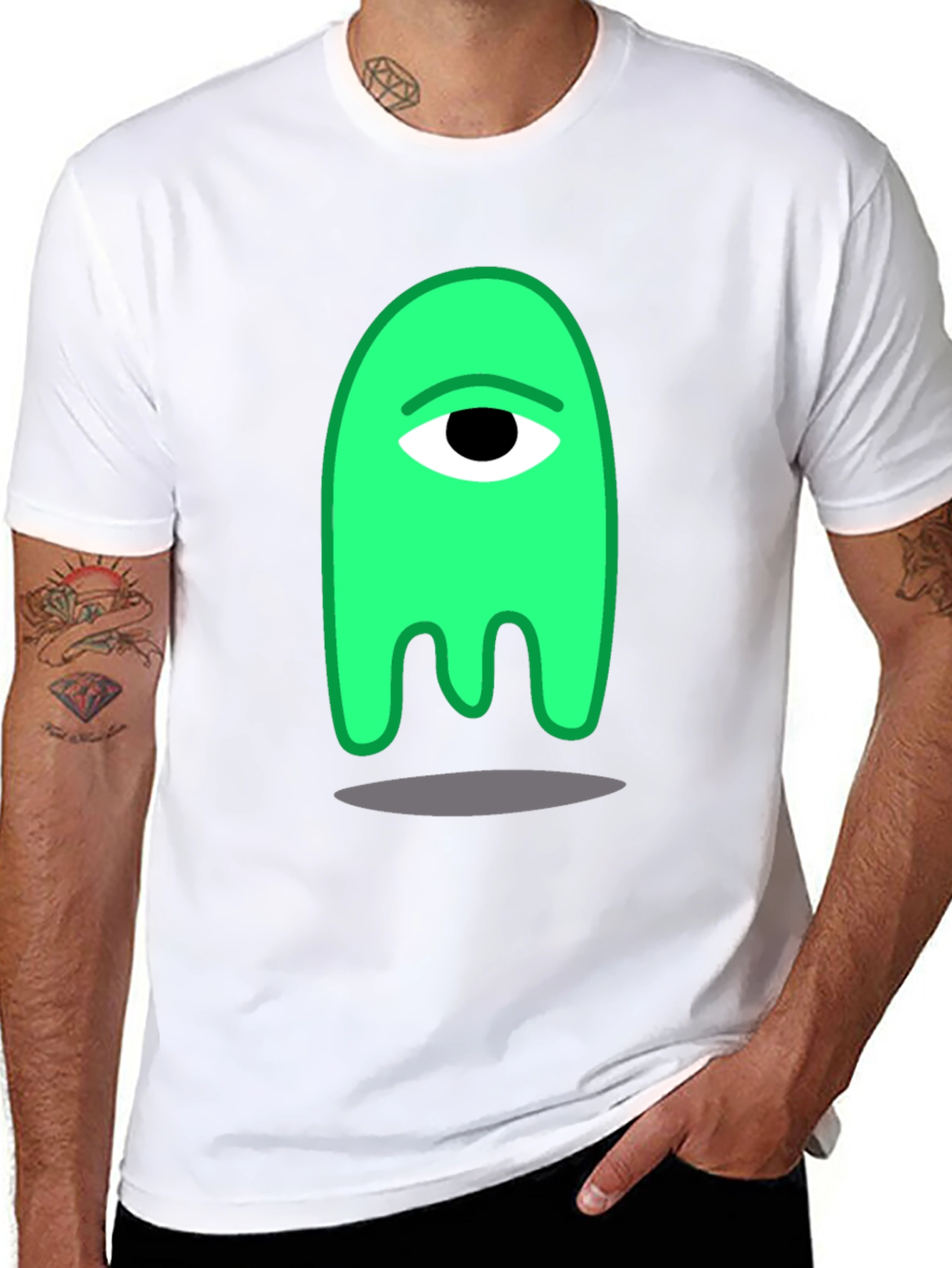 One-Eyed Green Monster Graphic Tee