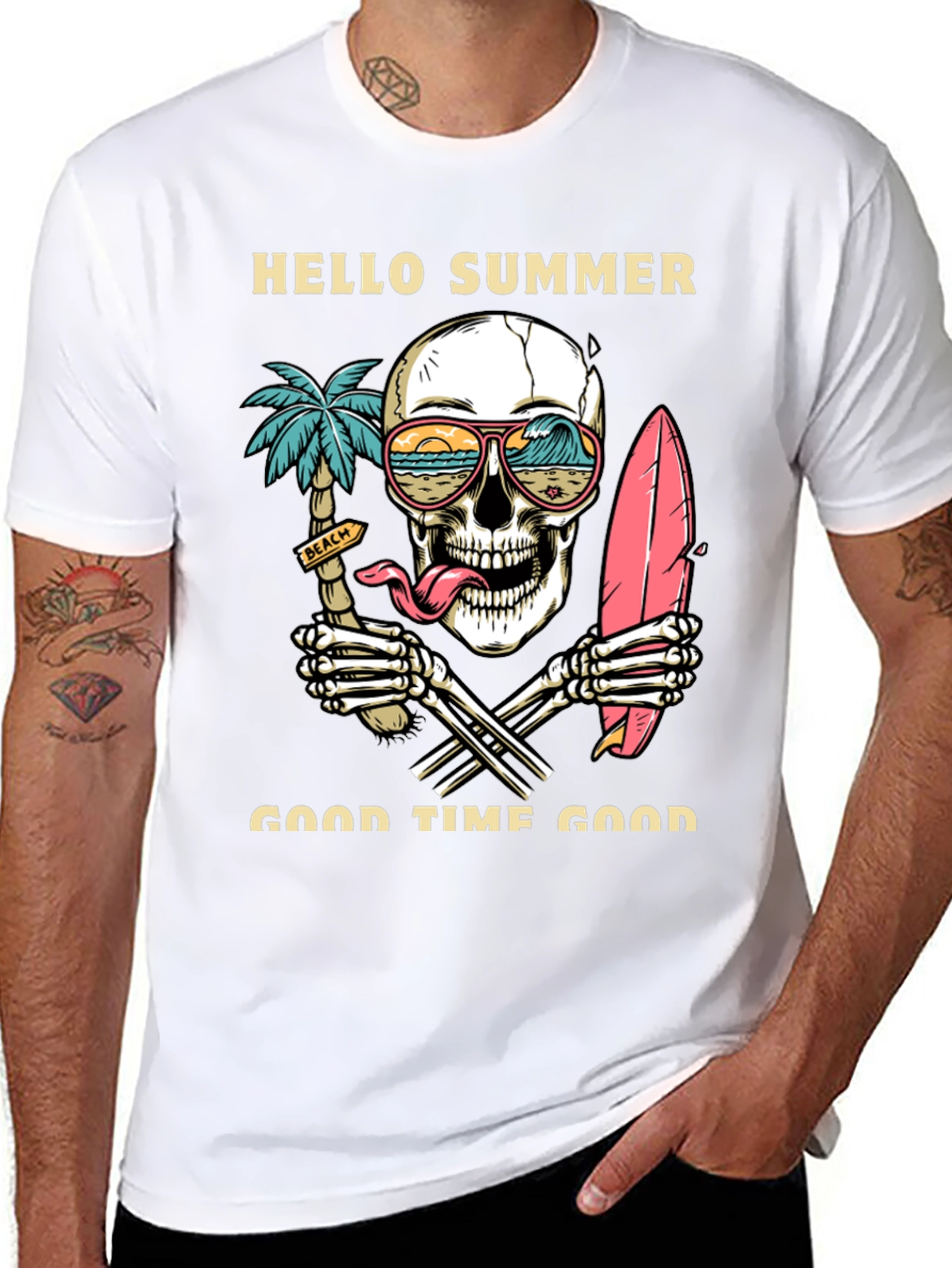 Hello Summer Skeleton T-Shirt