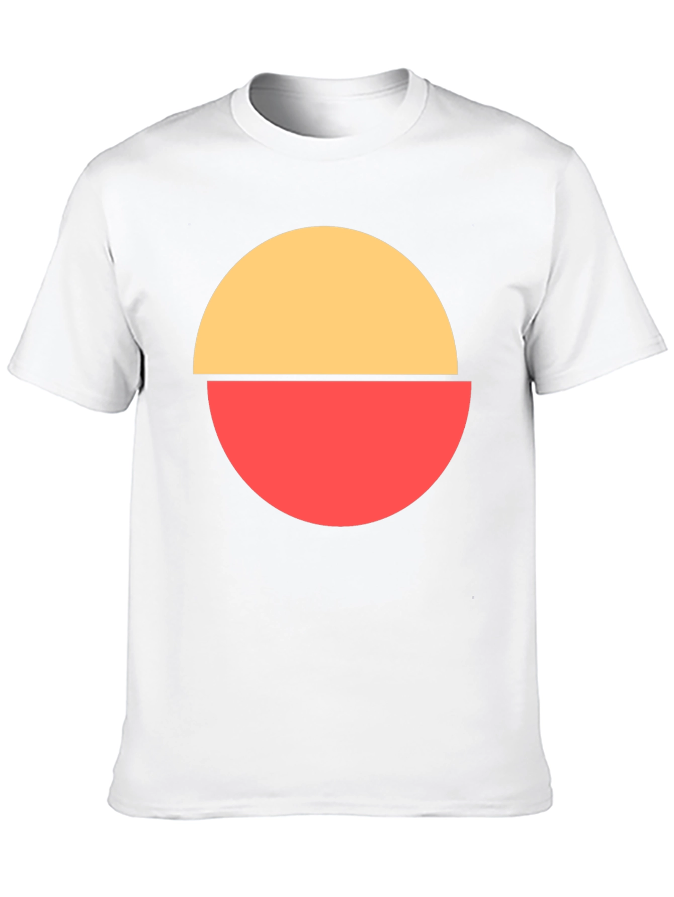 Abstract Circle Graphic Tee - Modern Casual Style