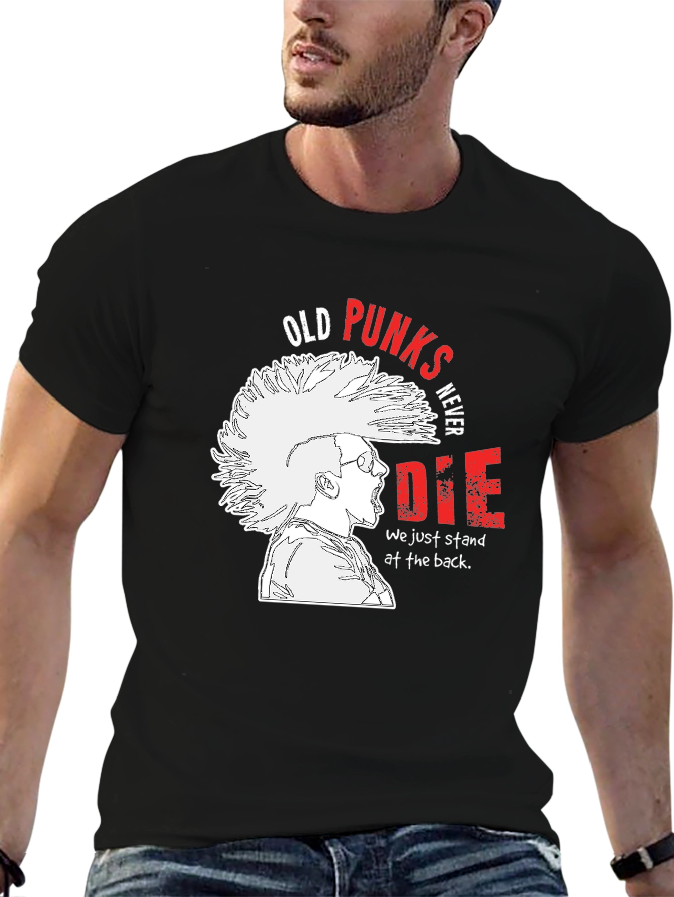 Old Punks Never Die Graphic T-Shirt