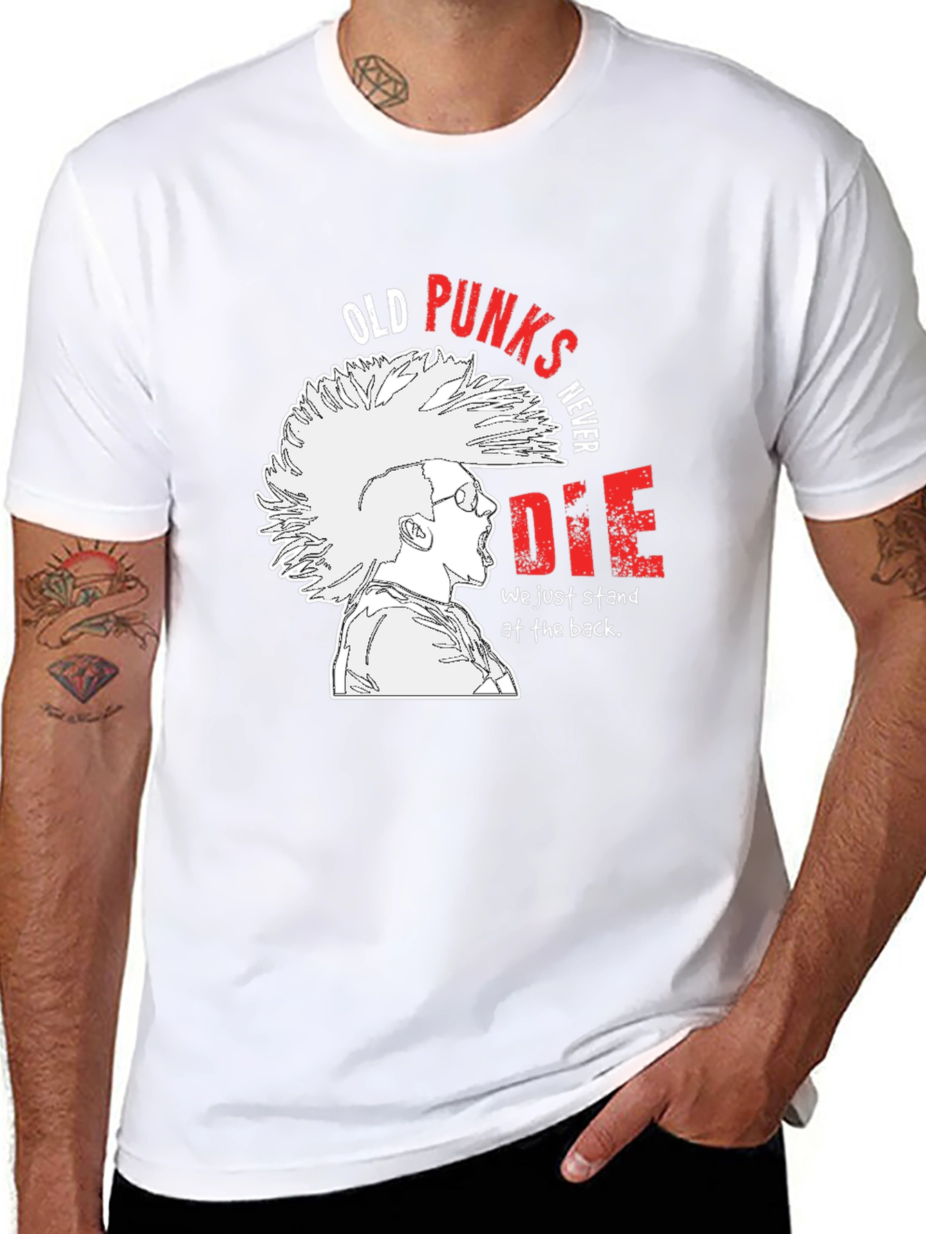 Old Punks Never Die Graphic T-Shirt