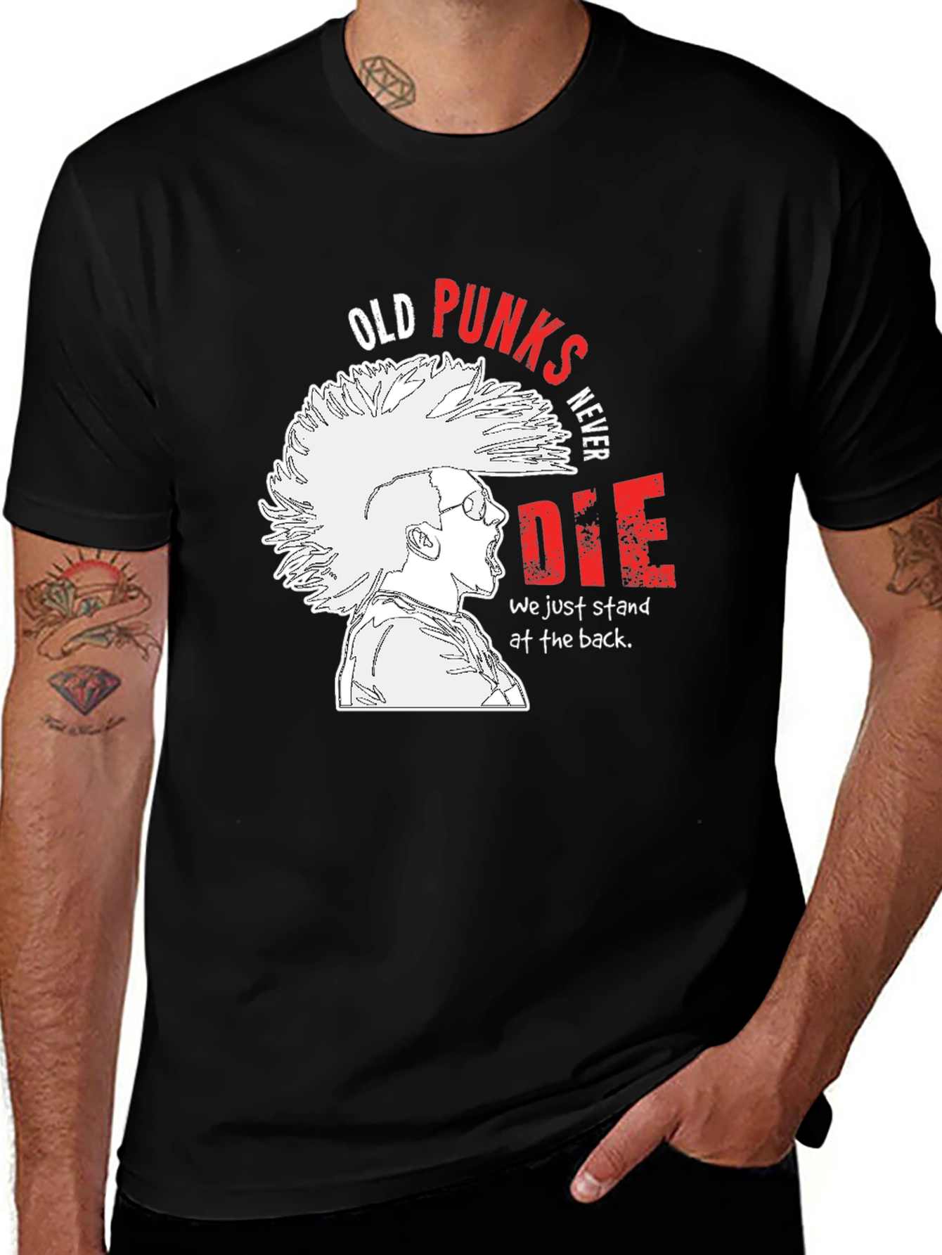 Old Punks Never Die Graphic T-Shirt
