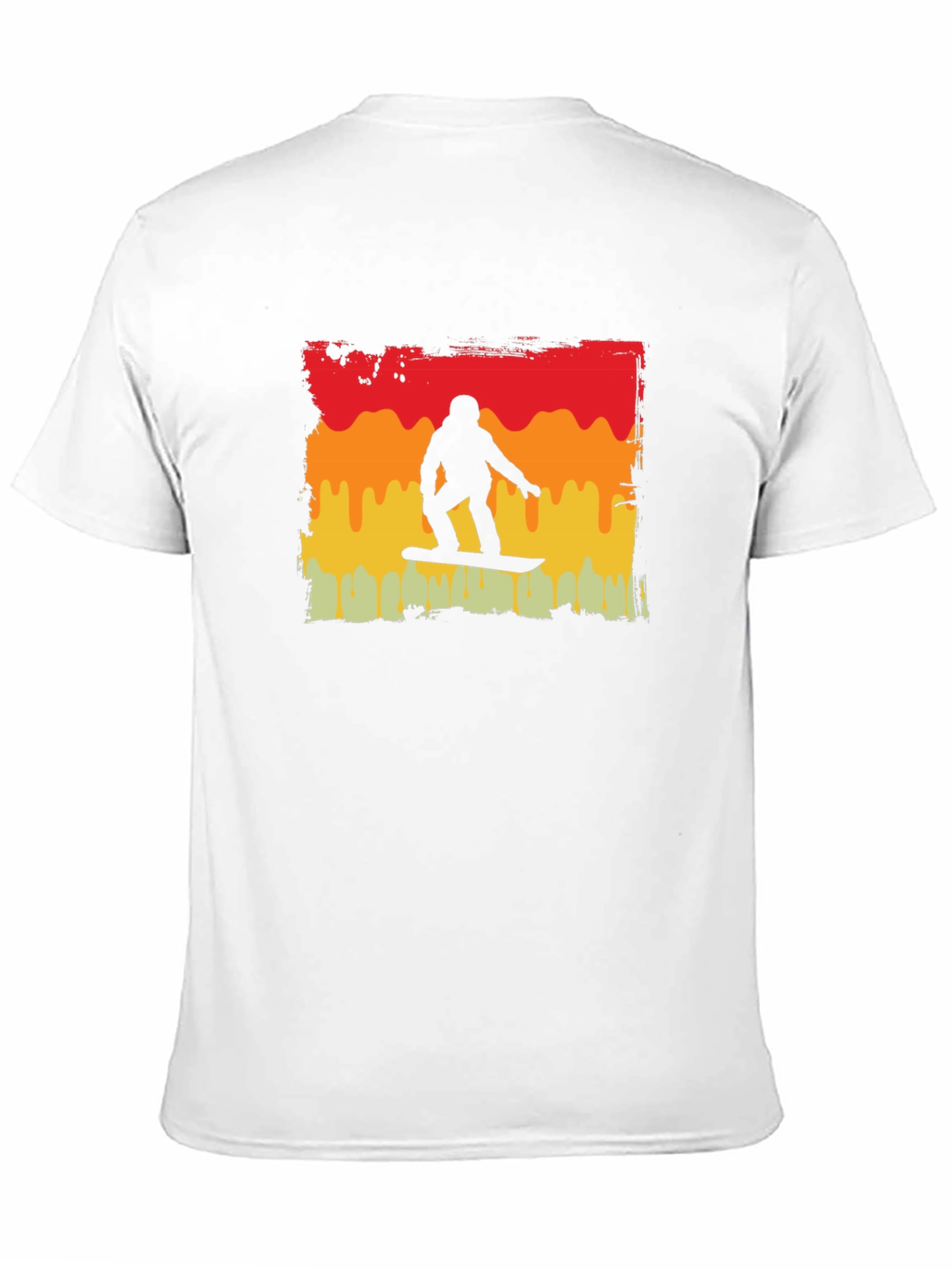 Retro Snowboarder Graphic Tee - Black