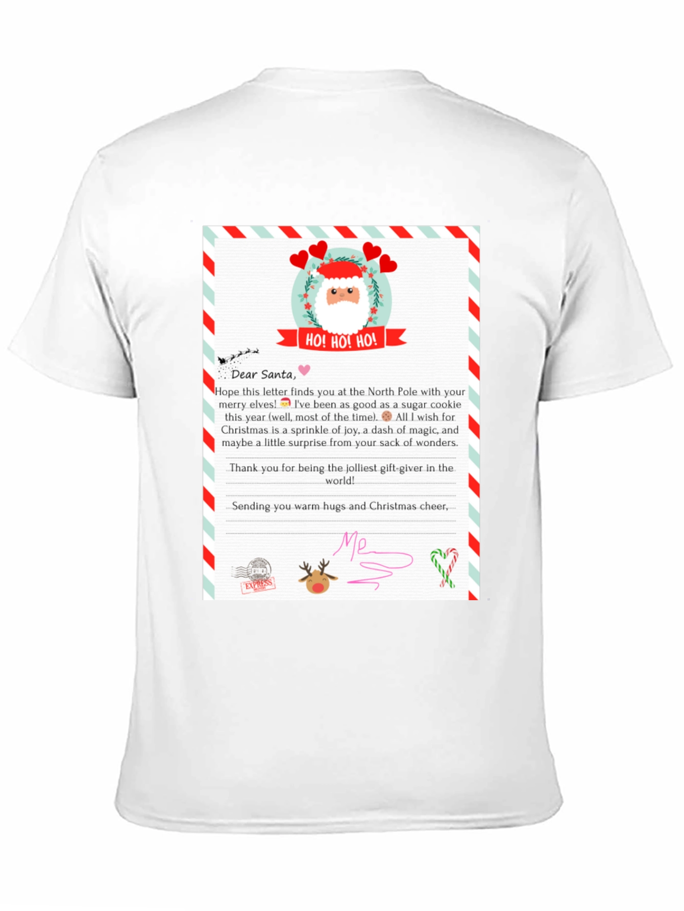 Letter to Santa T-Shirt - Christmas Gift Tee