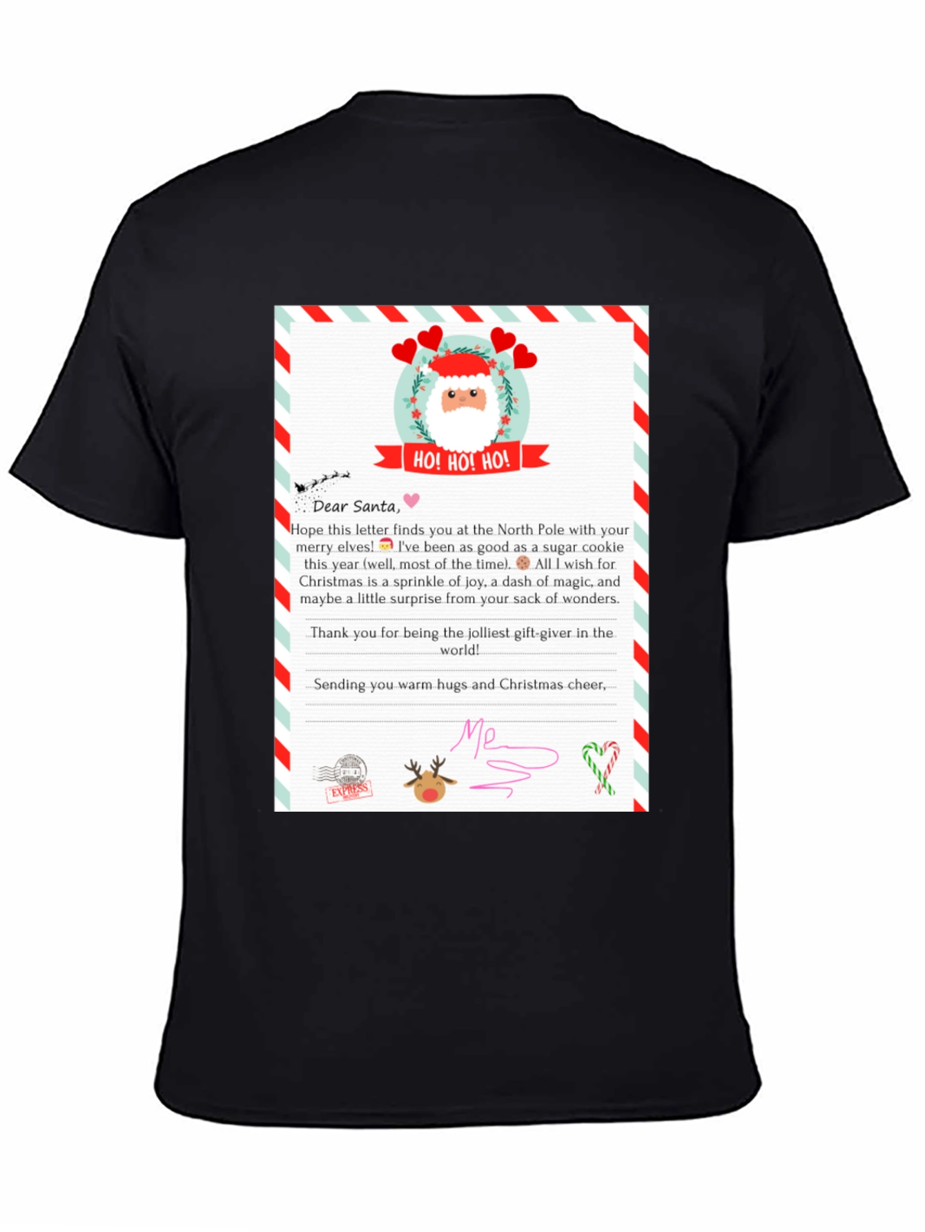 Letter to Santa T-Shirt - Christmas Gift Tee