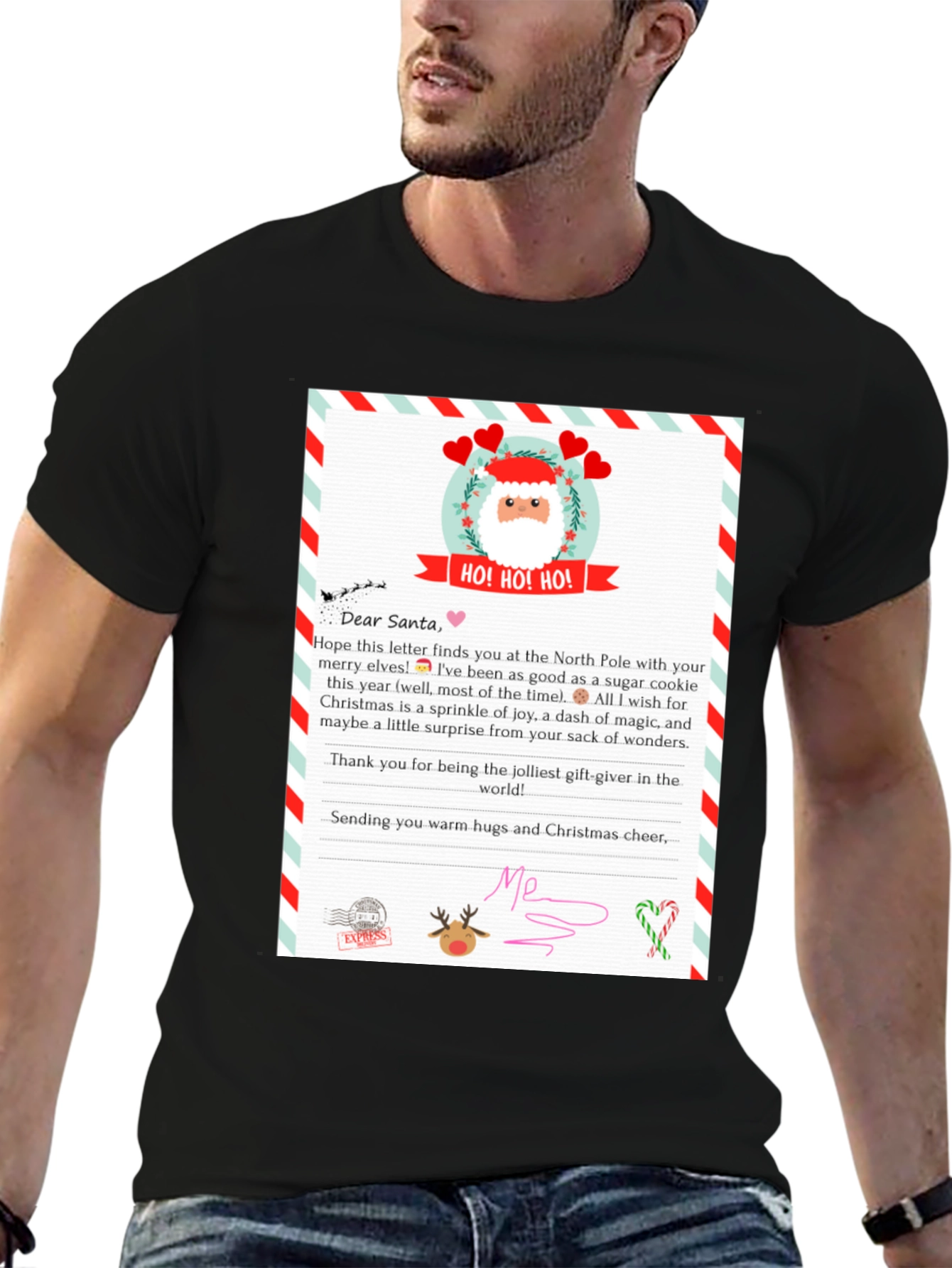 Letter to Santa T-Shirt - Christmas Gift Tee