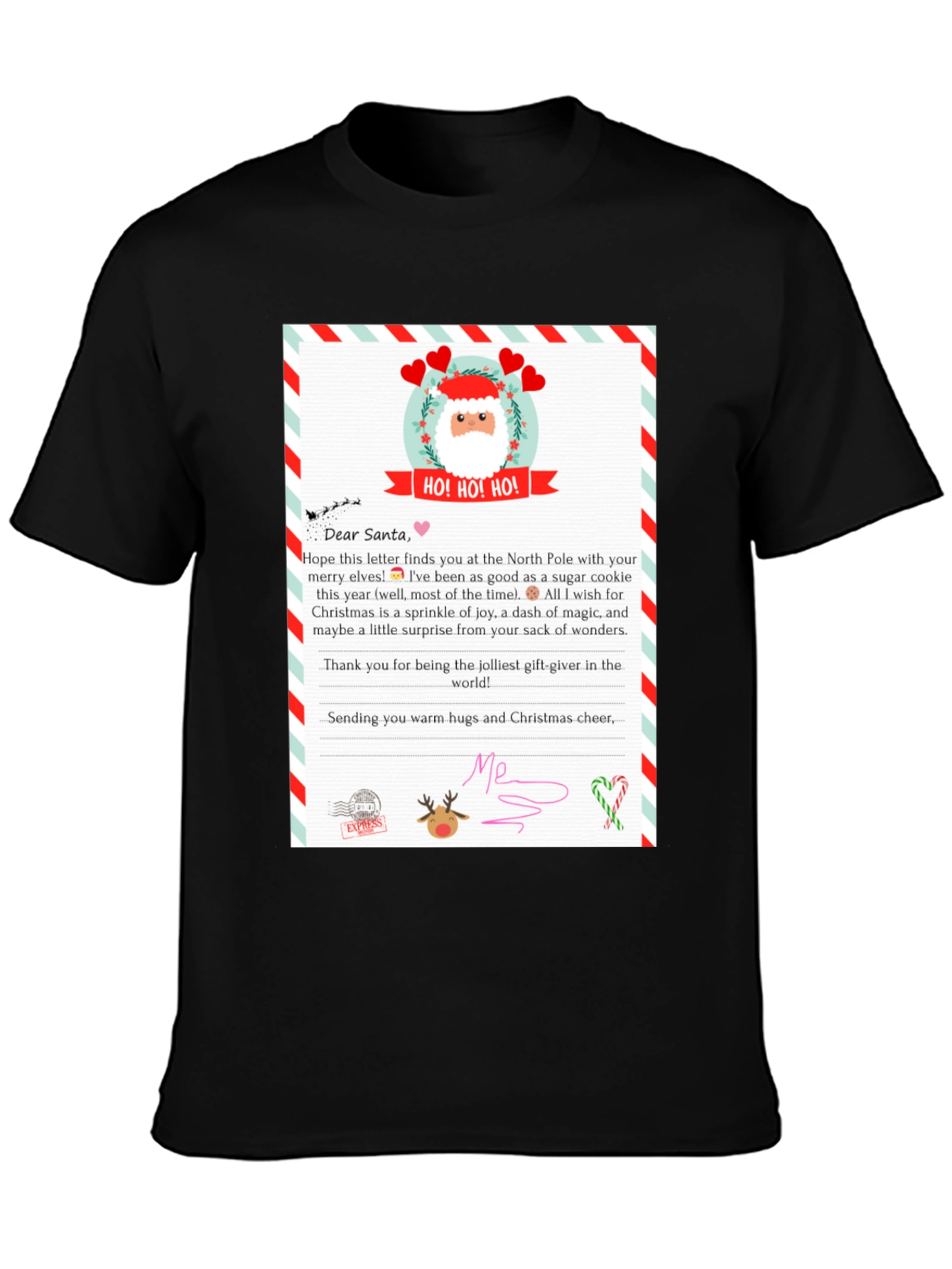 Letter to Santa T-Shirt - Christmas Gift Tee