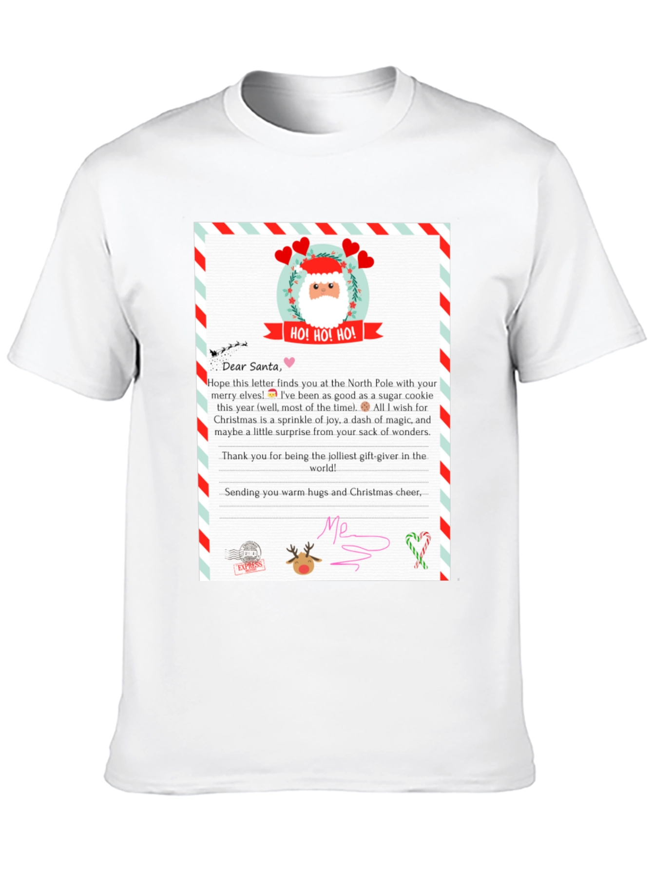 Letter to Santa T-Shirt - Christmas Gift Tee