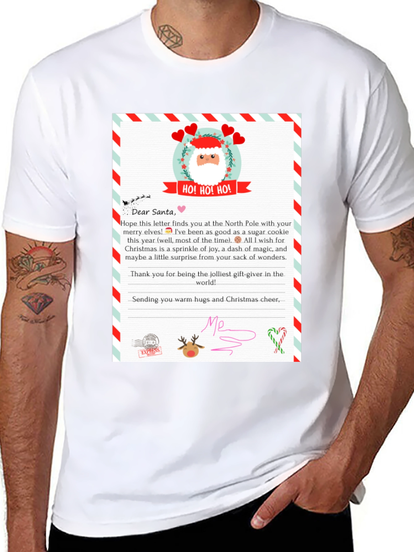 Letter to Santa T-Shirt - Christmas Gift Tee