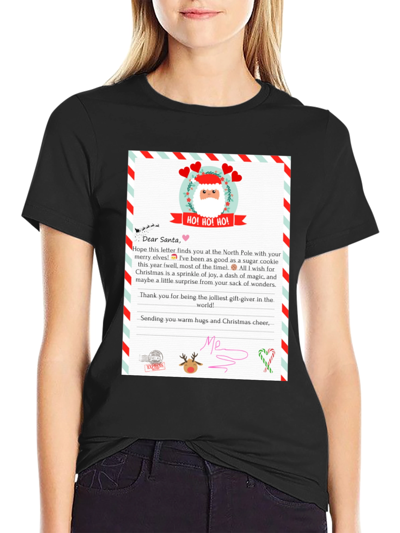 Letter to Santa T-Shirt - Christmas Gift Tee